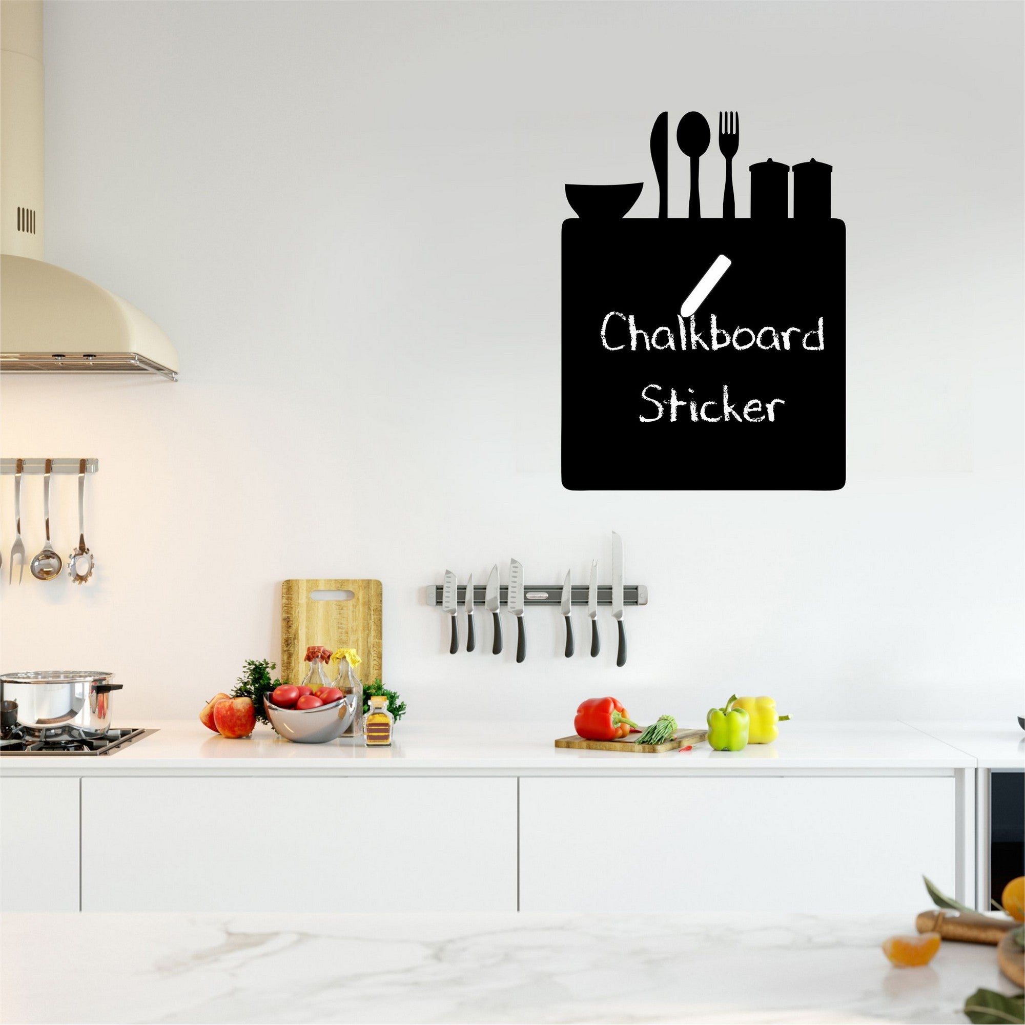 Autocolante Decorativo de Parede Preto Vinil Quadro de Giz 40x50cm - Transforme Qualquer Espaço num Quadro Criativo