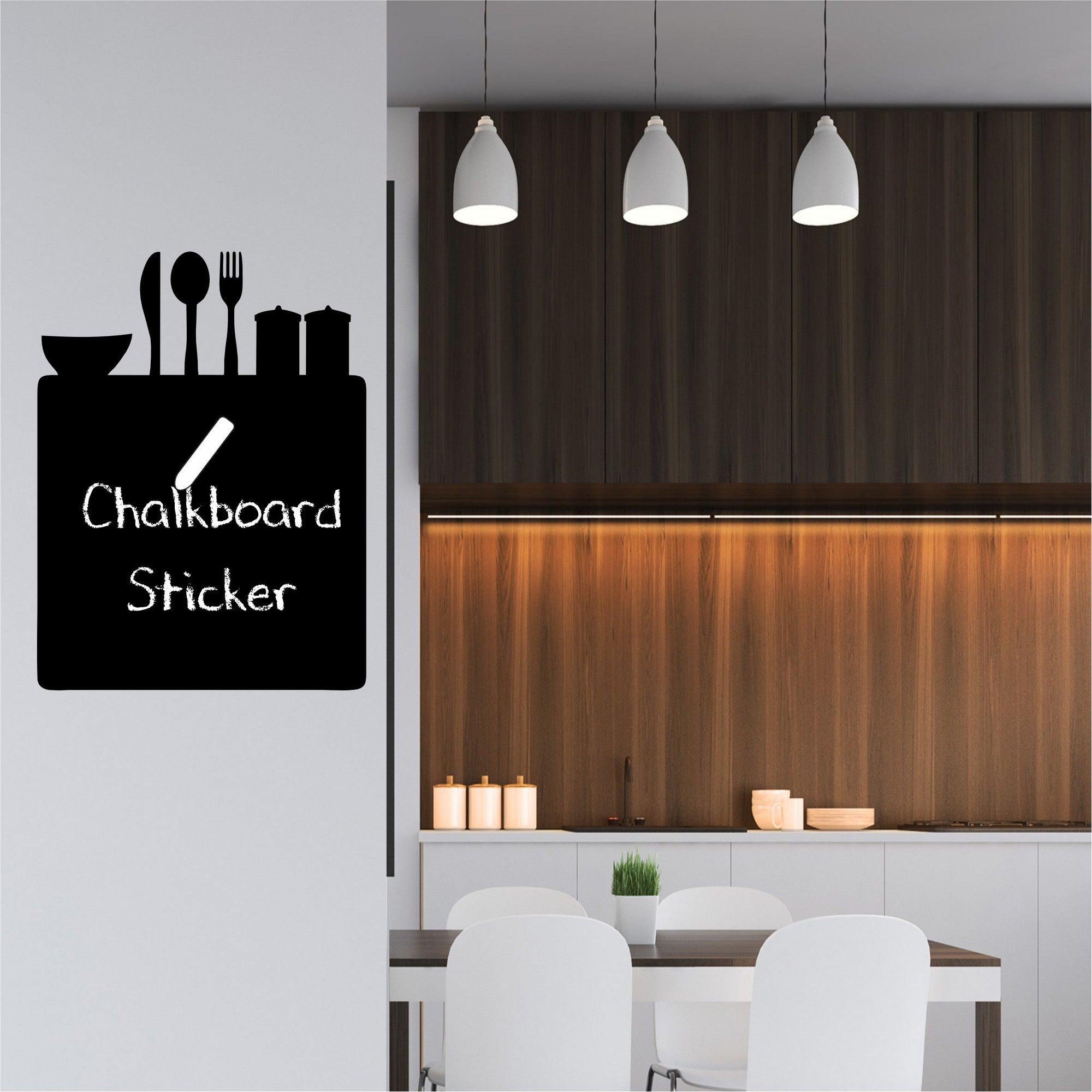 Autocolante Decorativo de Parede Preto Vinil Quadro de Giz 40x50cm - Transforme Qualquer Espaço num Quadro Criativo