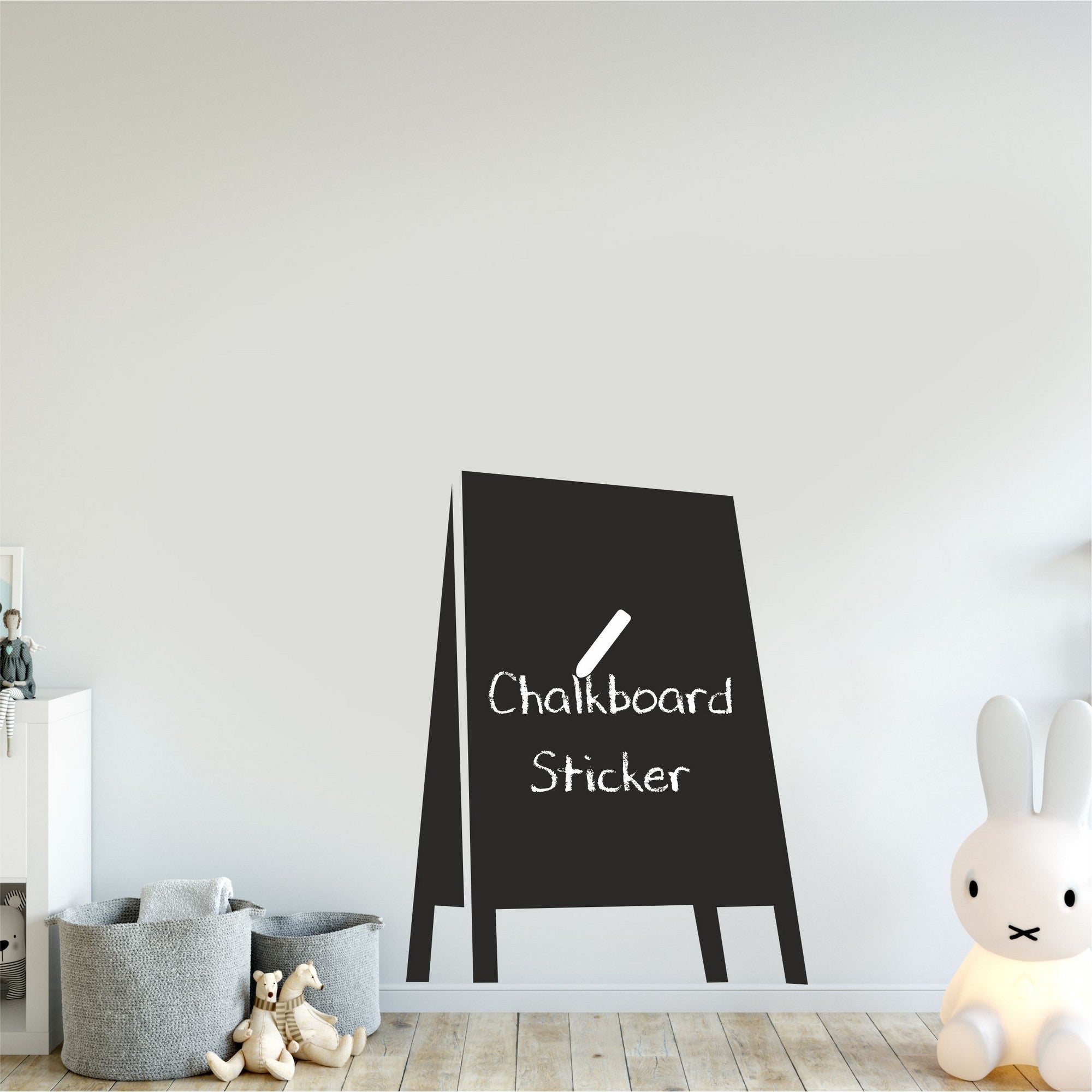 Autocolante de Parede Quadro de Giz em Vinil – Preto, 60 x 80 cm (MY-00105 | 740ELB1105)