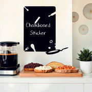 Autocolante Decorativo de Parede Preto Vinil Quadro de Giz 65x70cm - Transforme Qualquer Espaço num Quadro Criativo