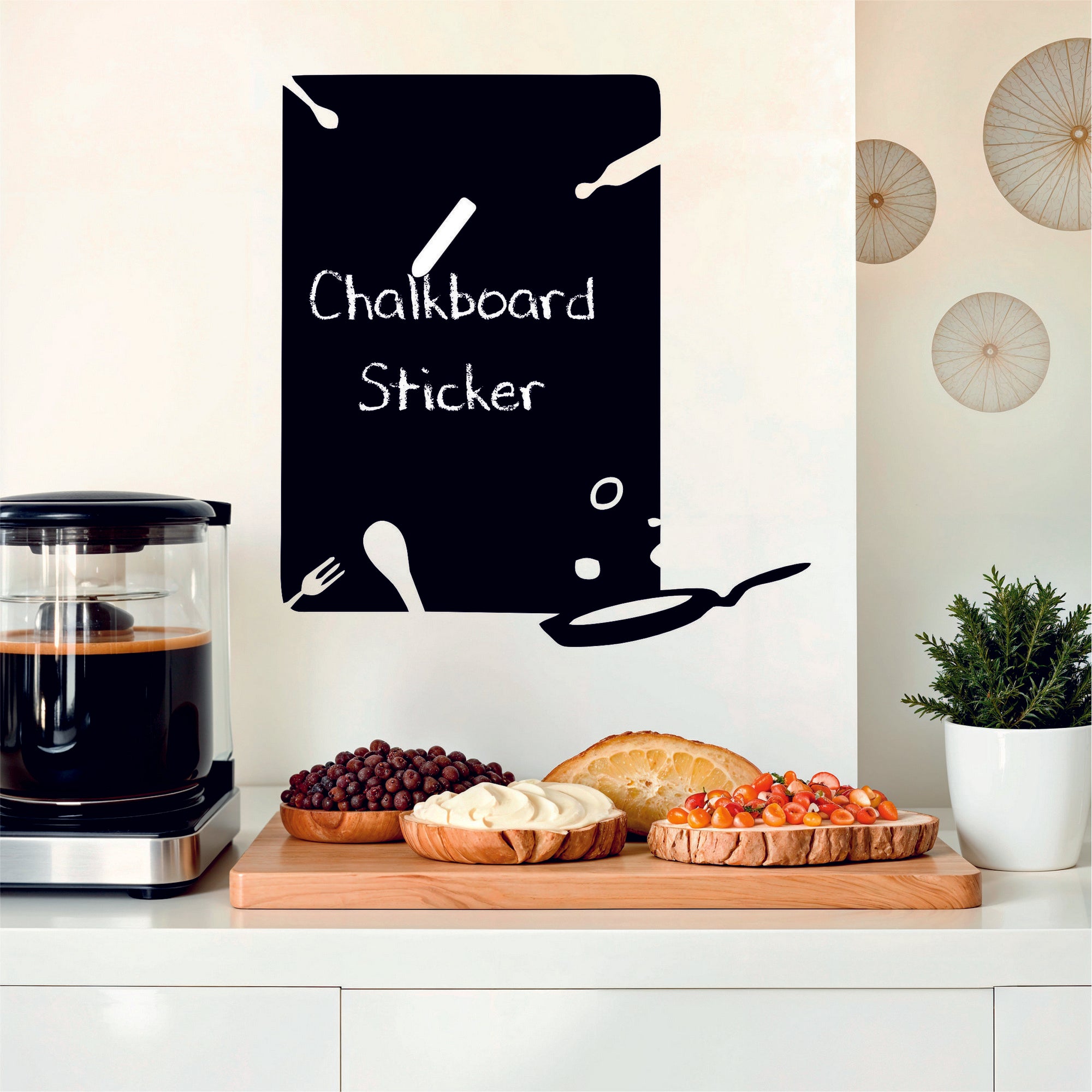 Autocolante Decorativo de Parede Preto Vinil Quadro de Giz 65x70cm - Transforme Qualquer Espaço num Quadro Criativo