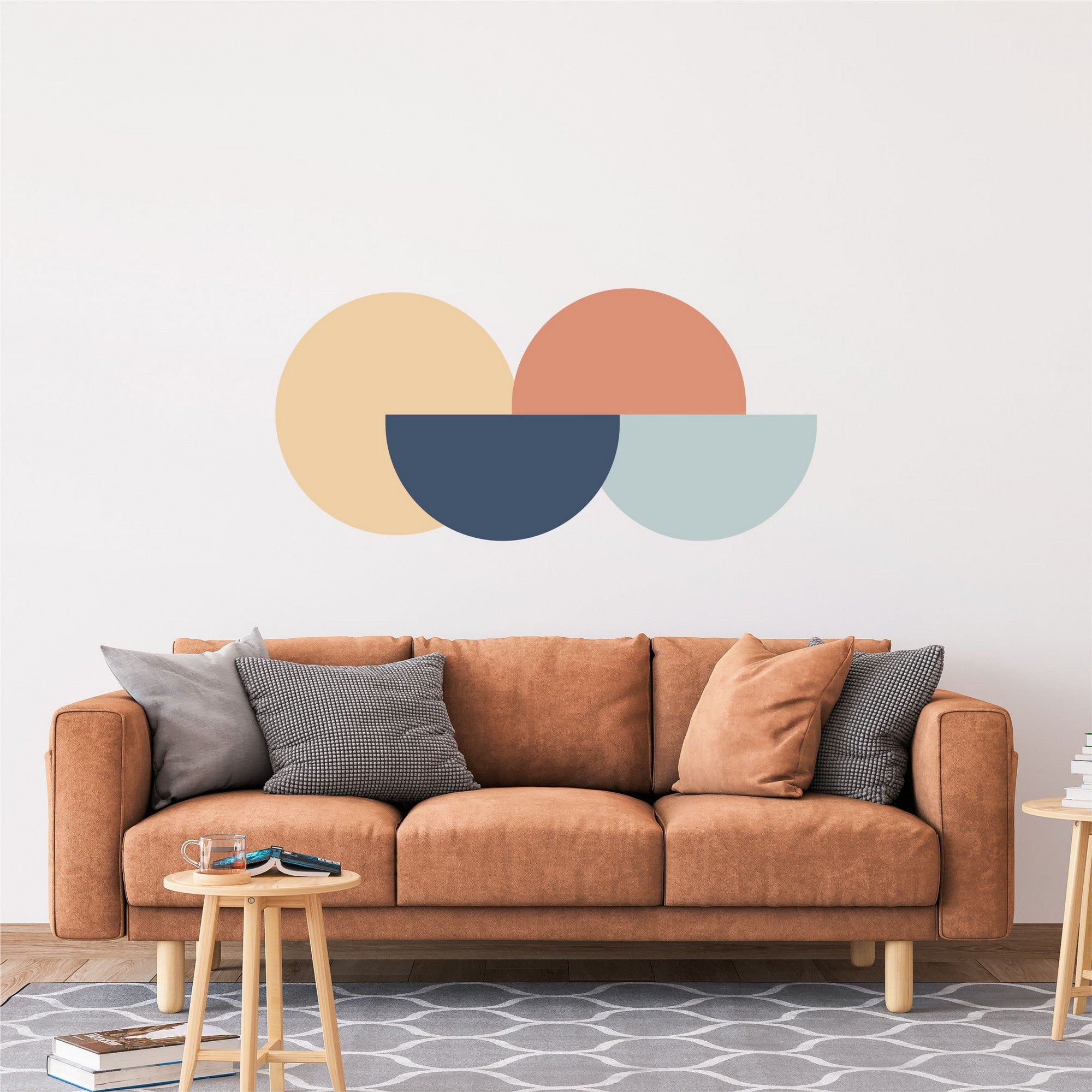 Autocolante Decorativo de Parede Multicolor em Vinil - 100x45cm - Transforme o Seu Espaço