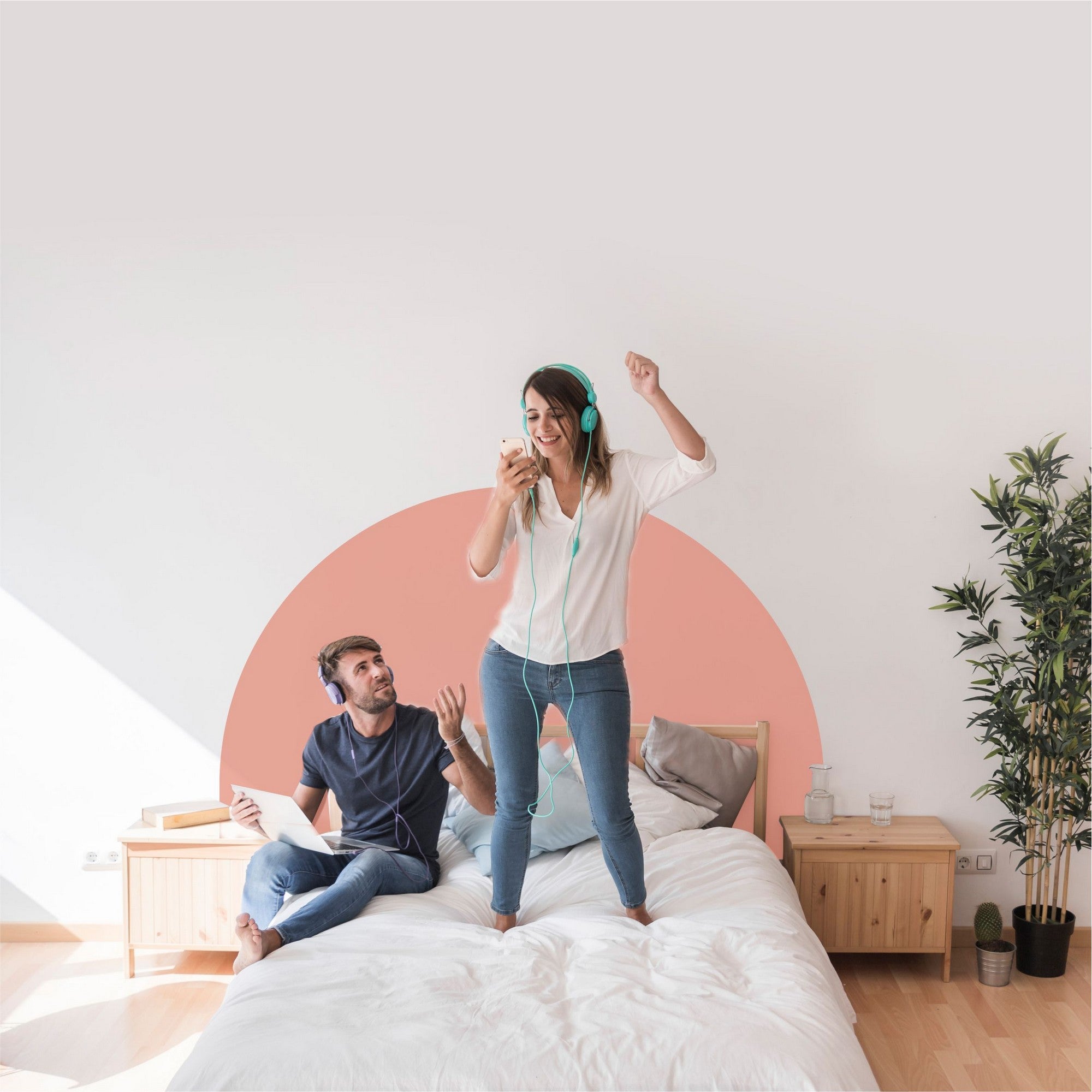 Autocolante Decorativo de Parede Multicolor em Vinil - 100x60cm - Transforme o Seu Espaço Instantaneamente