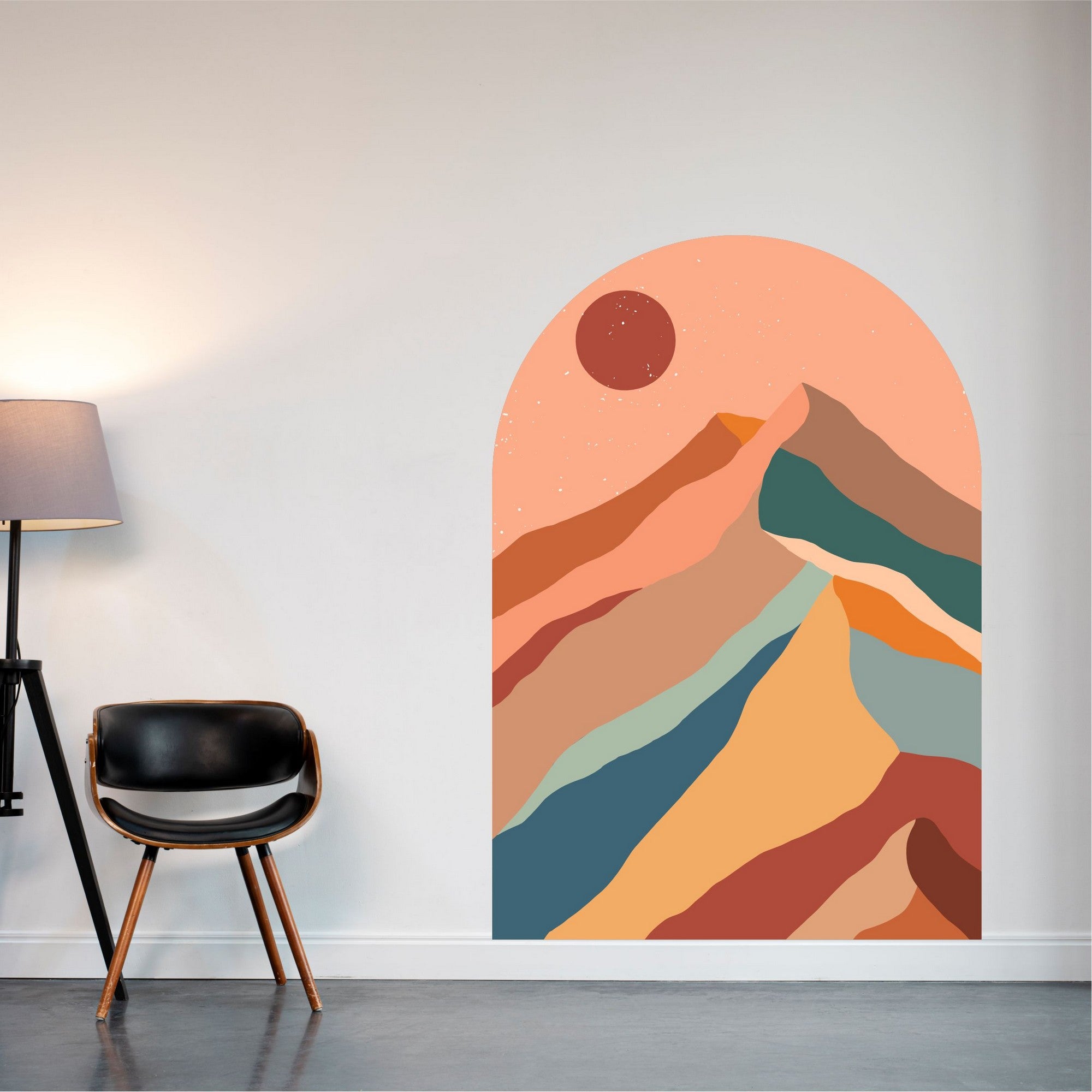 Autocolante Decorativo de Parede Multicolor em Vinil - 70x100cm - Transforme o Seu Espaço Instantaneamente