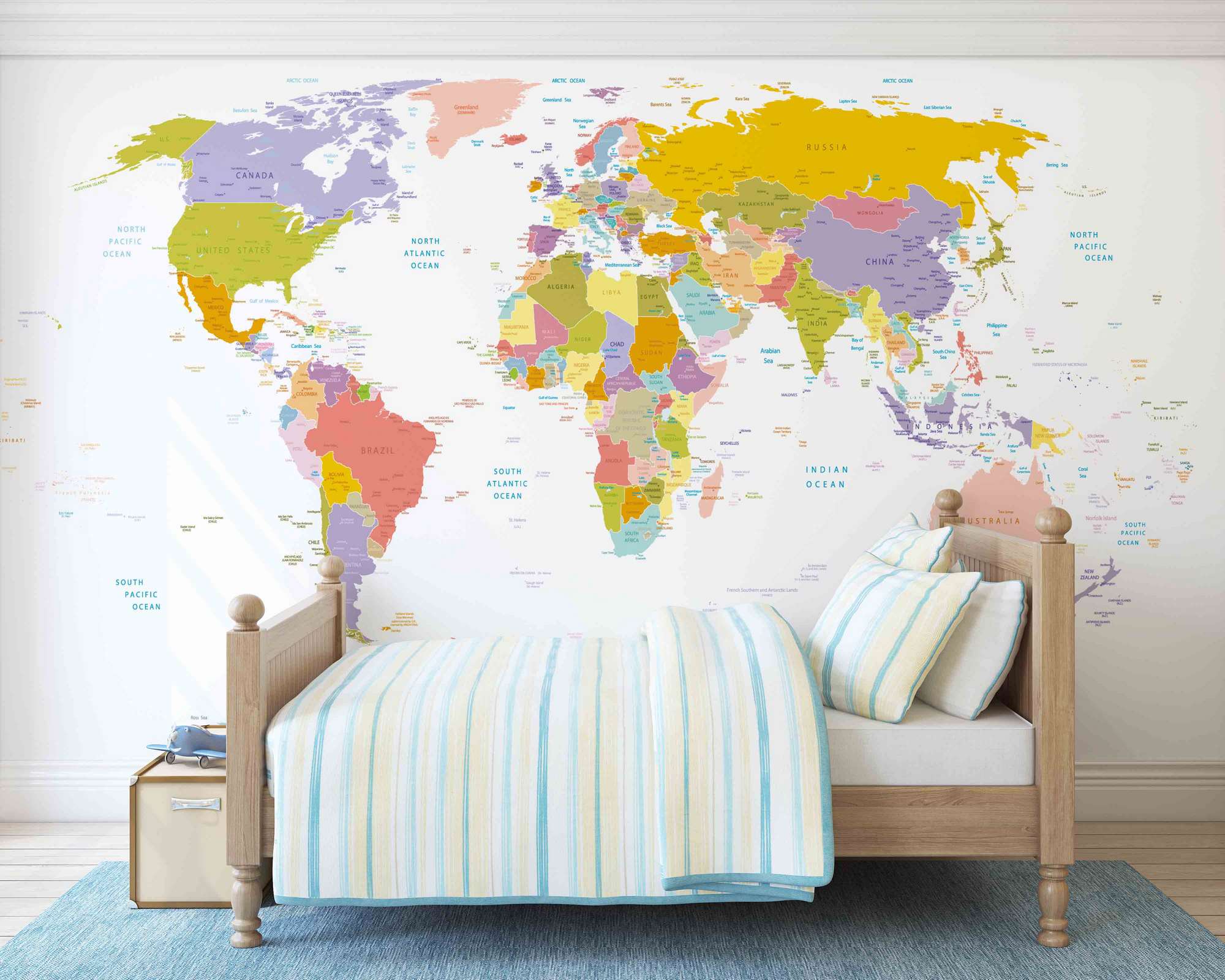 Autocolante de Parede Decorativo em Vinil Autoadesivo 100x100 cm Multicolor – MDK-00133