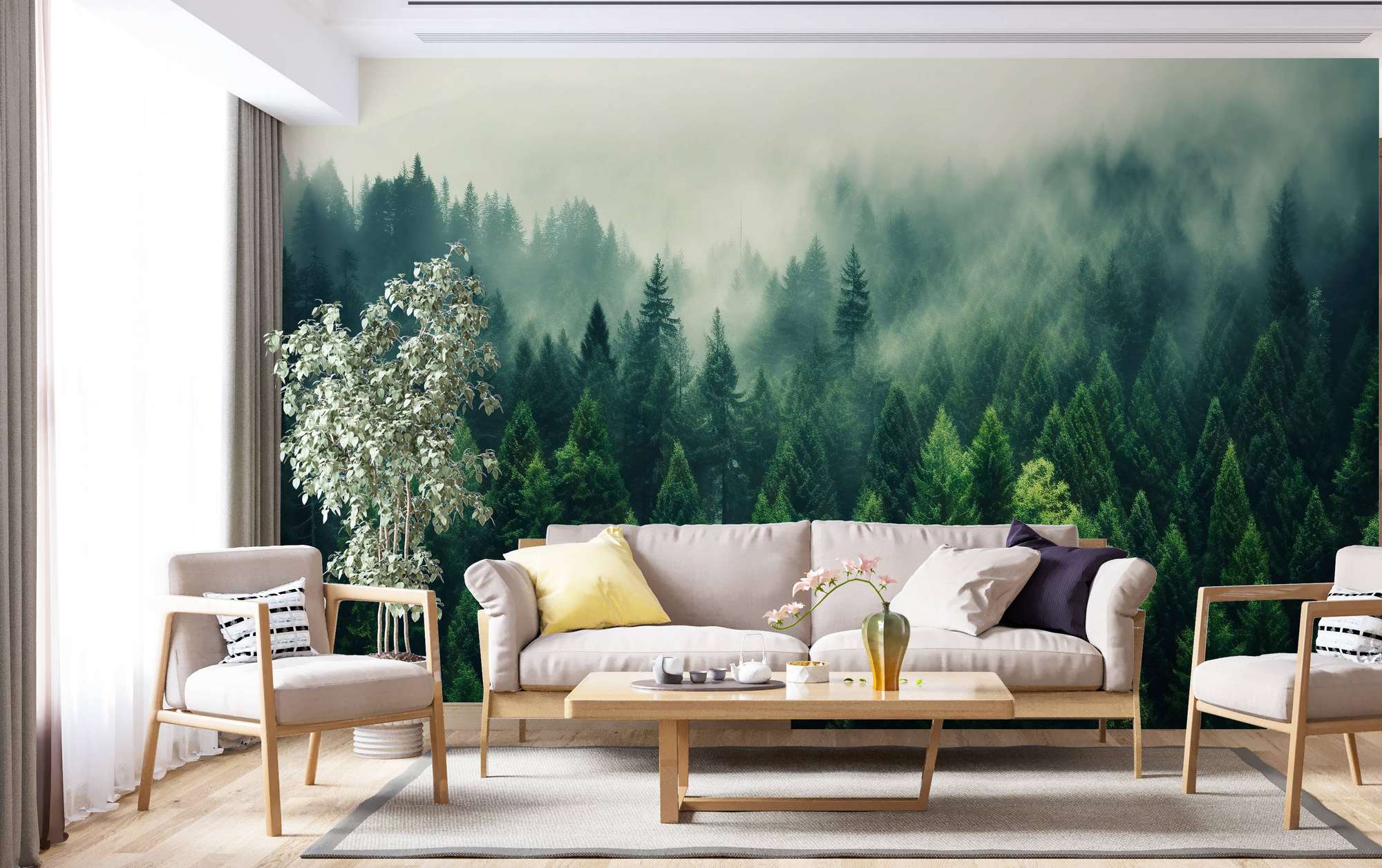 Autocolante Decorativo de Parede Multicolor 100x100cm - Vinil Auto-Adesivo MDK-00150