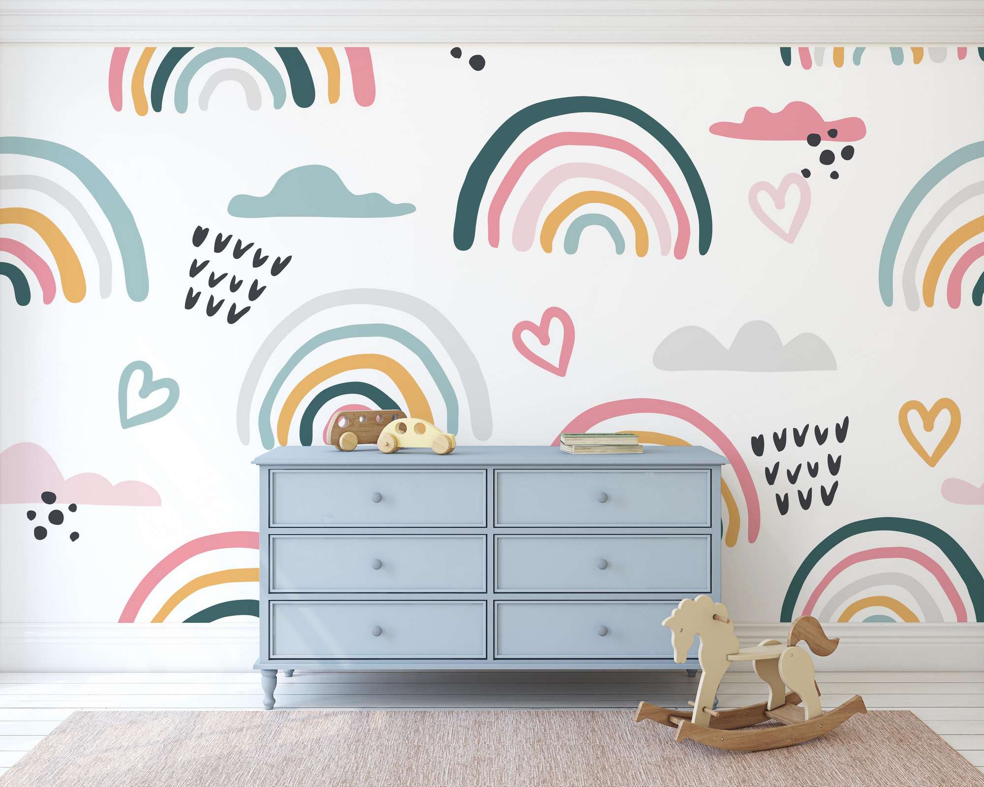 Mural de Parede Autocolante Multicolor 300x270cm - Vinil Premium MDK-00130