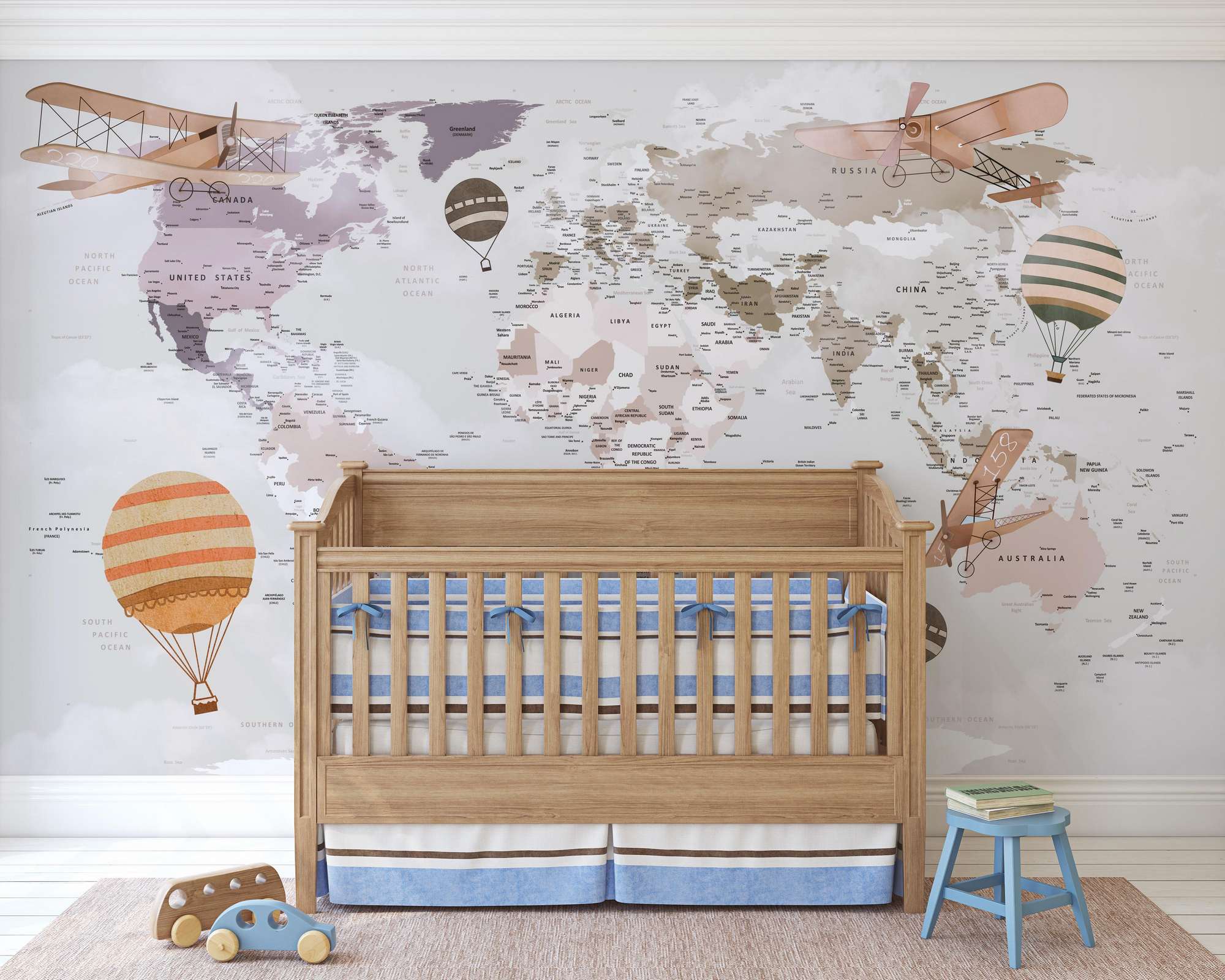 Mural de Parede Autocolante Multicolor 300x270cm - Vinil Premium MDK-00136