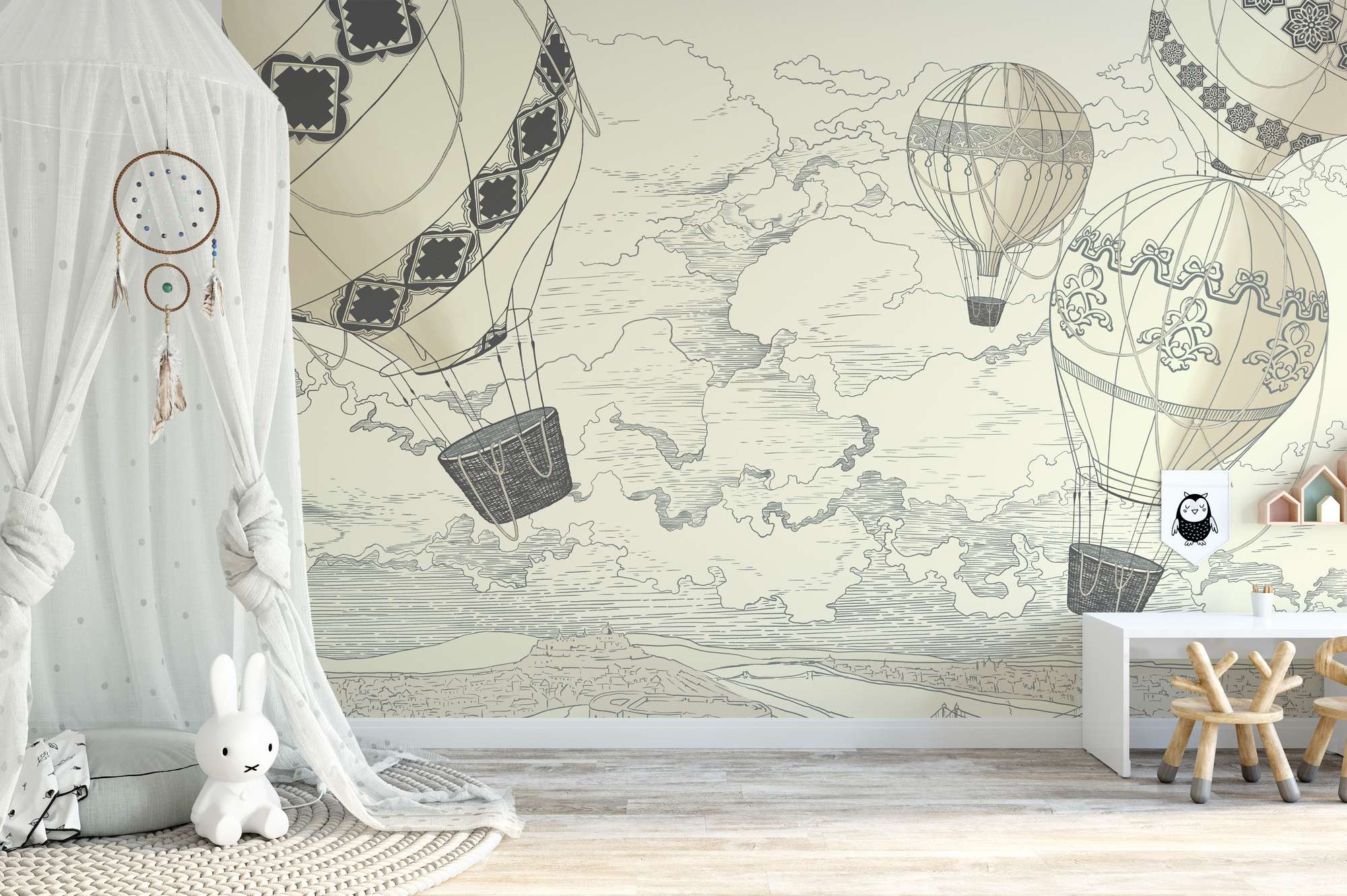 Mural de Parede Autocolante Multicolor 300x270cm - Vinil Premium MDK-00157