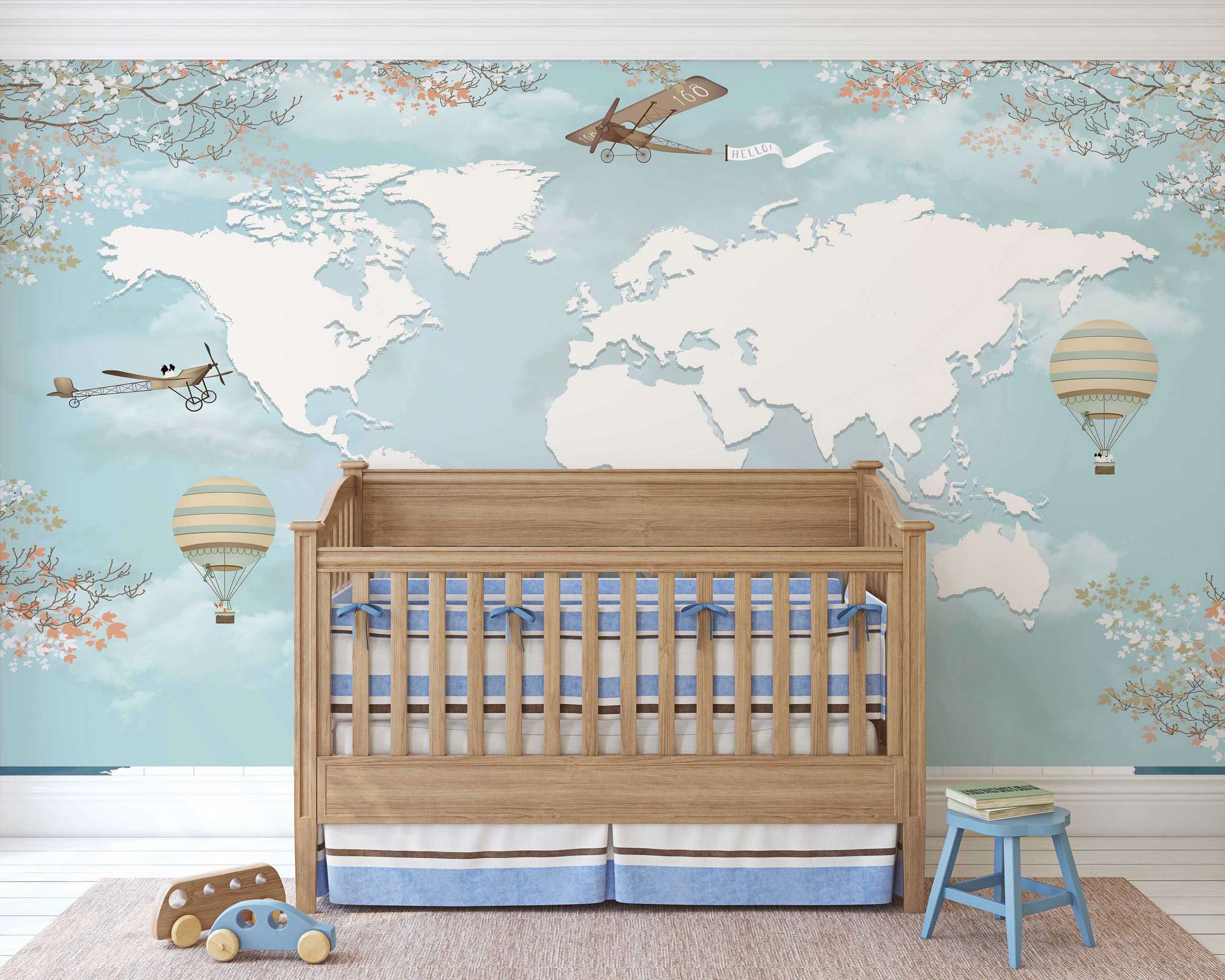 Mural de Parede Autocolante Multicolor 300x270cm - Vinil Premium MDK-00159