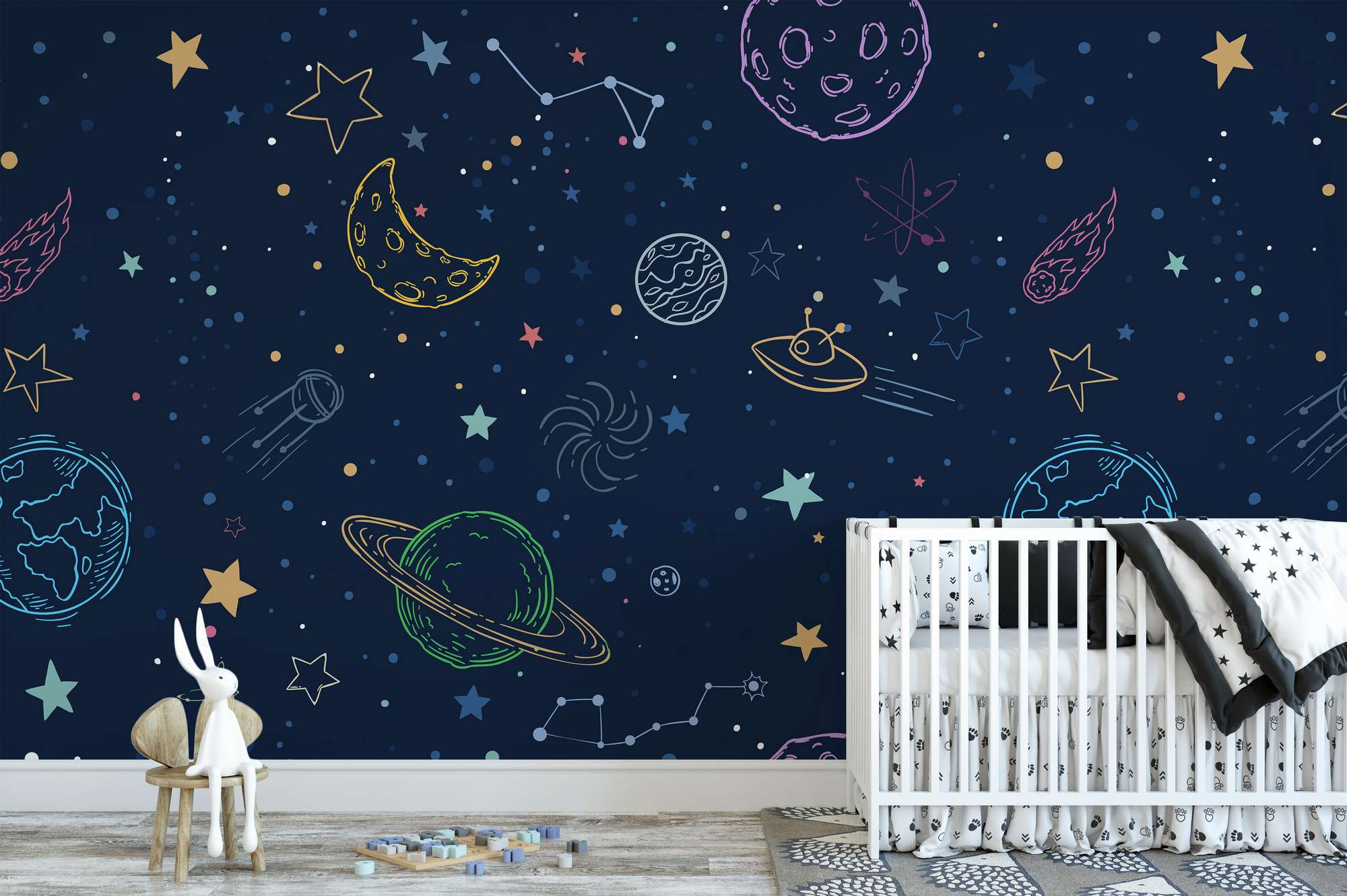 Mural de Parede Autocolante Multicolor 400x270cm - Vinil Premium MDK-00128