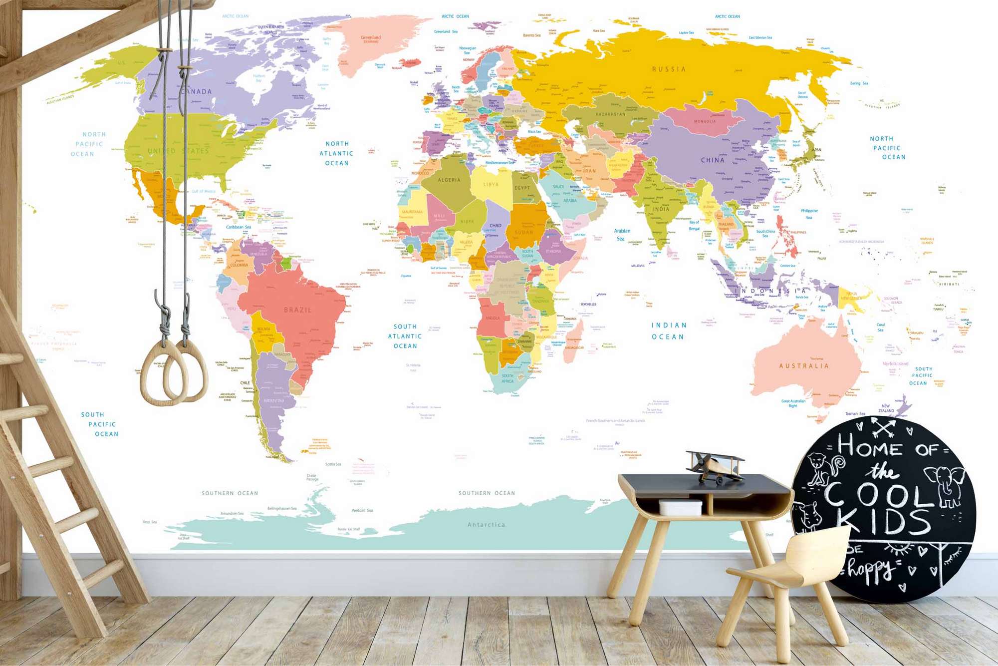 Mural de Parede Autocolante Multicolor 400x270cm - Vinil Premium MDK-00133