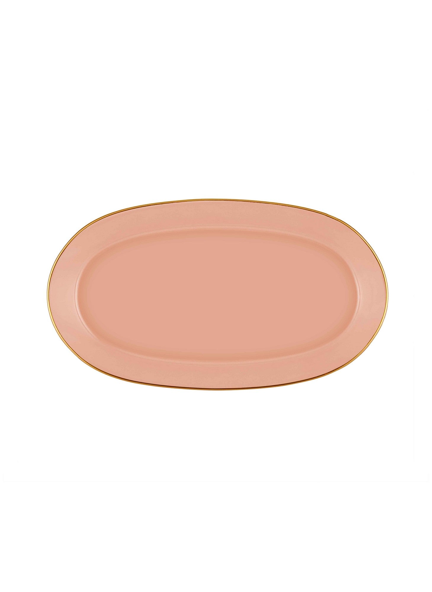 Conjunto de pratos de serviço – 29 x 14 x 1 cm – Salmão – Cerâmica