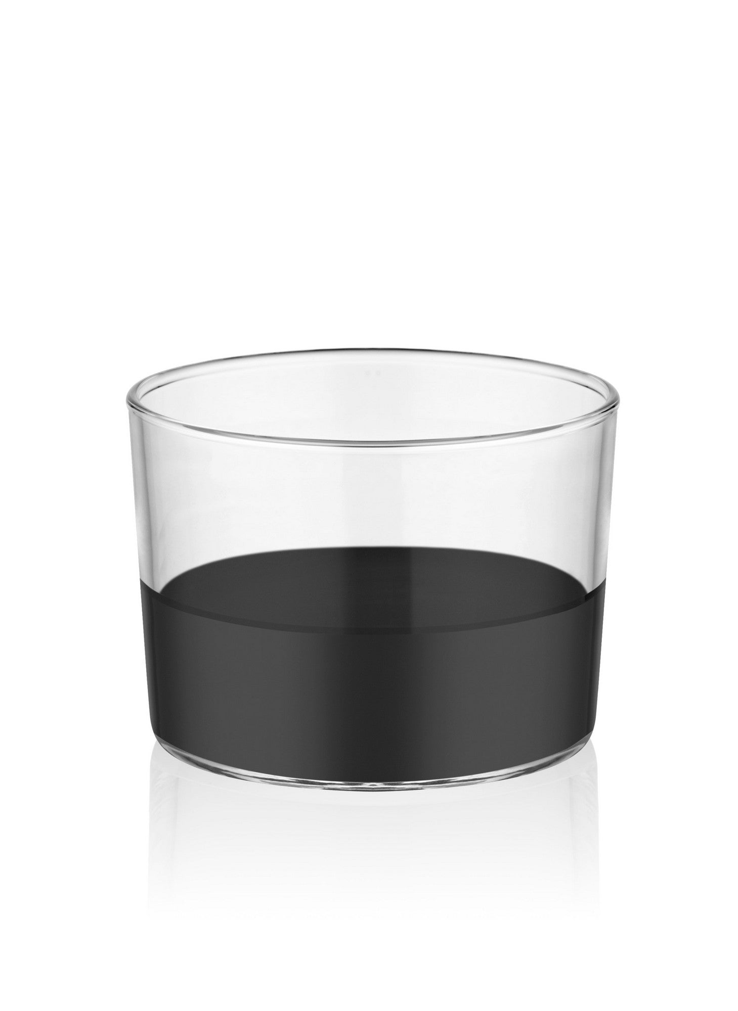 Conjunto de tigelas de vidro – 6 x 8 x 8 cm – Preto – vidro