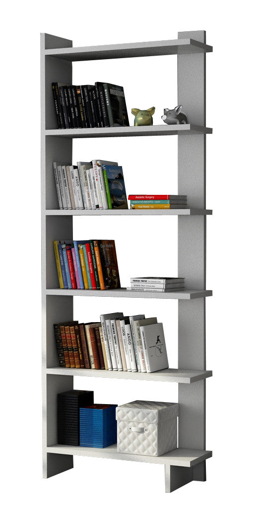 Estante moderna – 170 cm de altura – Branco – 100% painel de partículas revestido a melamina