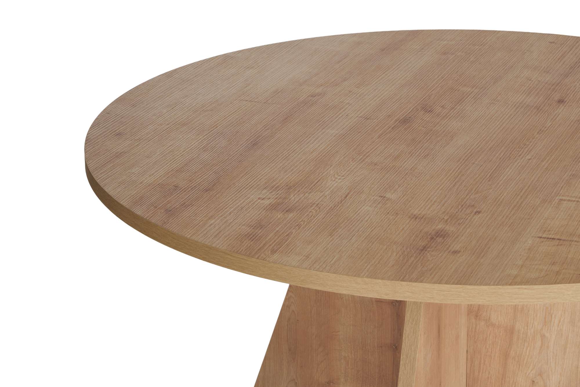 Mesa de Jantar Sapphire Oak 120x120cm - Revestimento Melamínico Premium com 25mm de Espessura