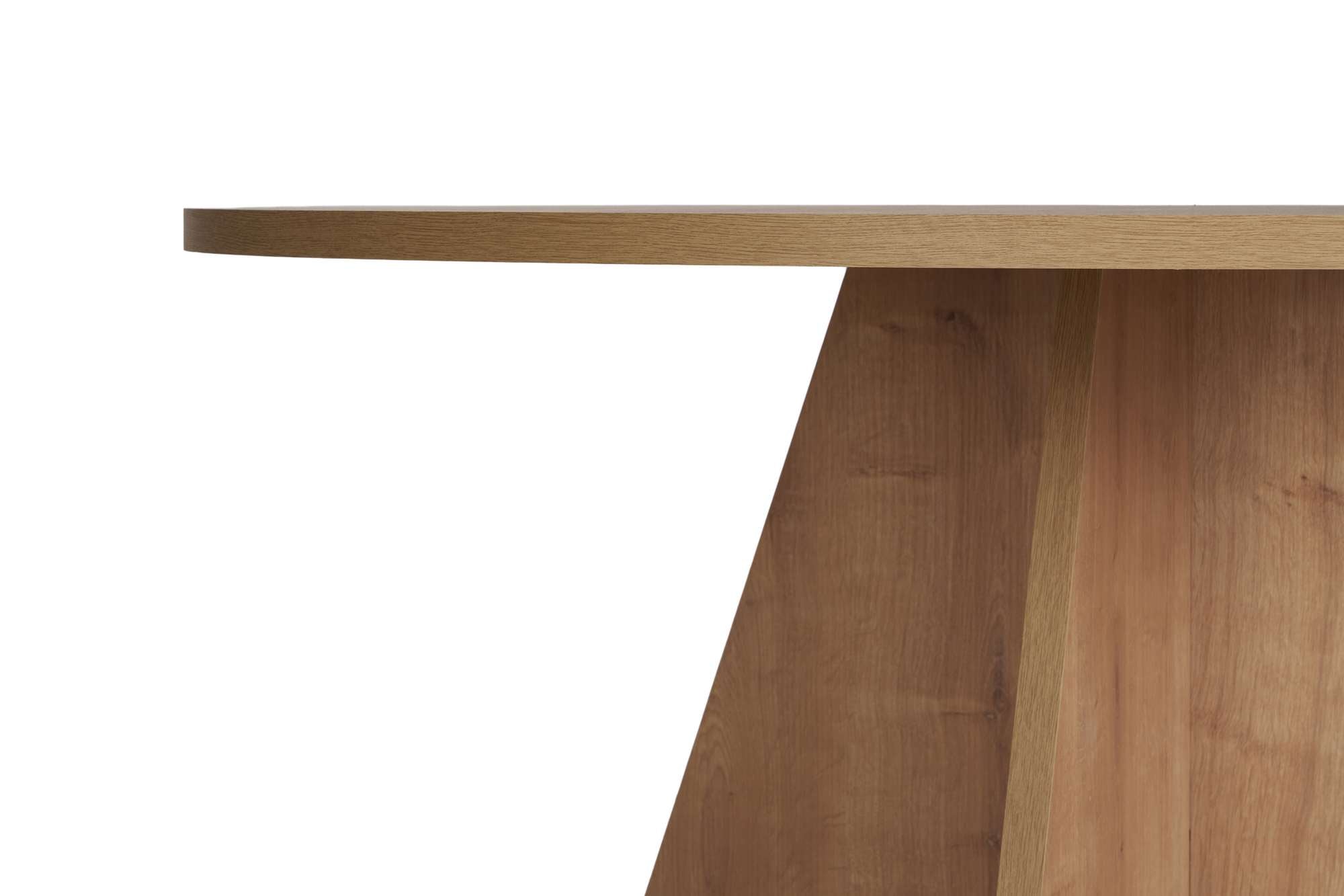 Mesa de Jantar Sapphire Oak 120x120cm - Revestimento Melamínico Premium com 25mm de Espessura