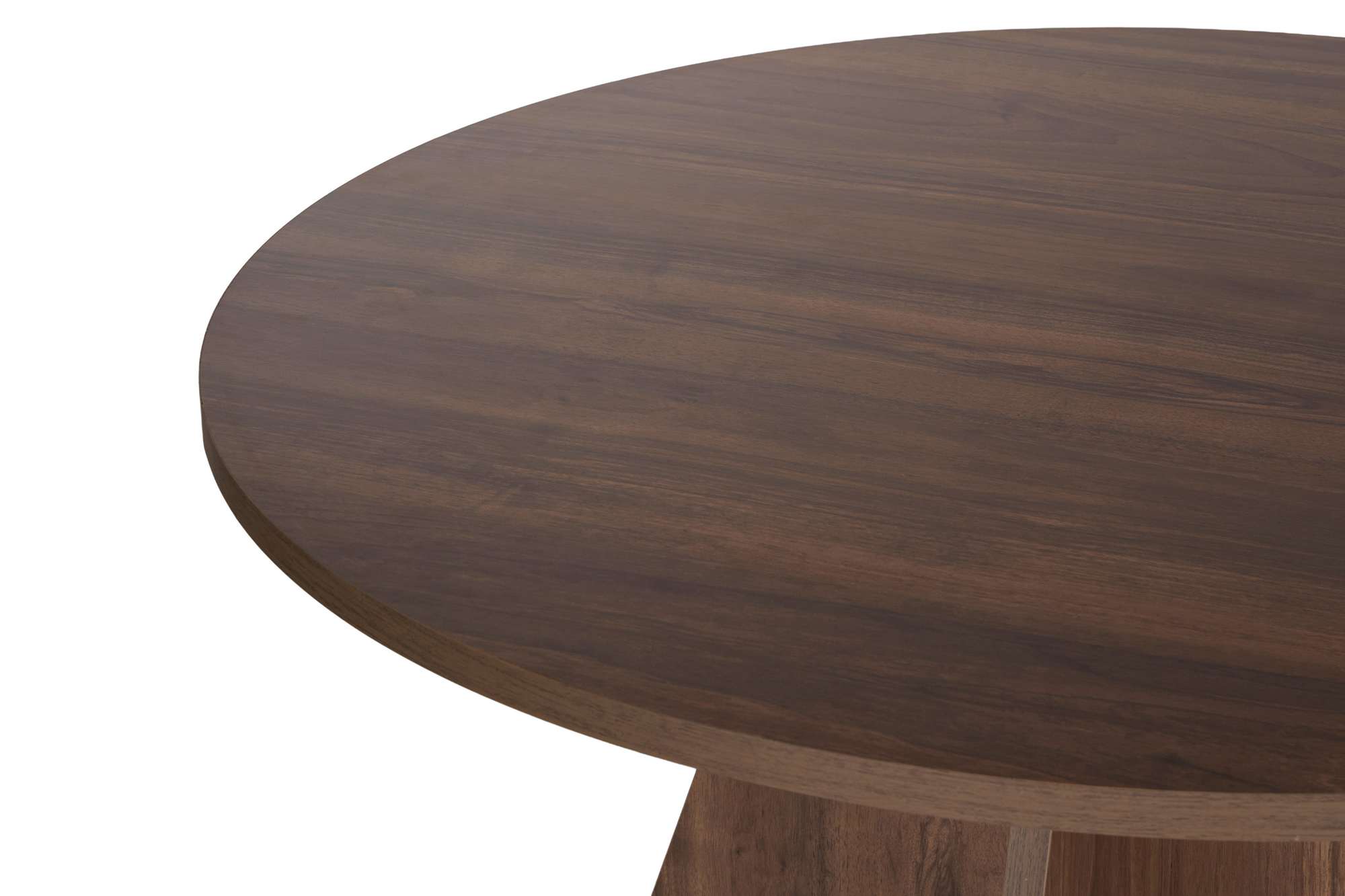 Mesa de Jantar Quadrada em Nogueira 120x120cm - Revestimento Melamínico Resistente e Elegante