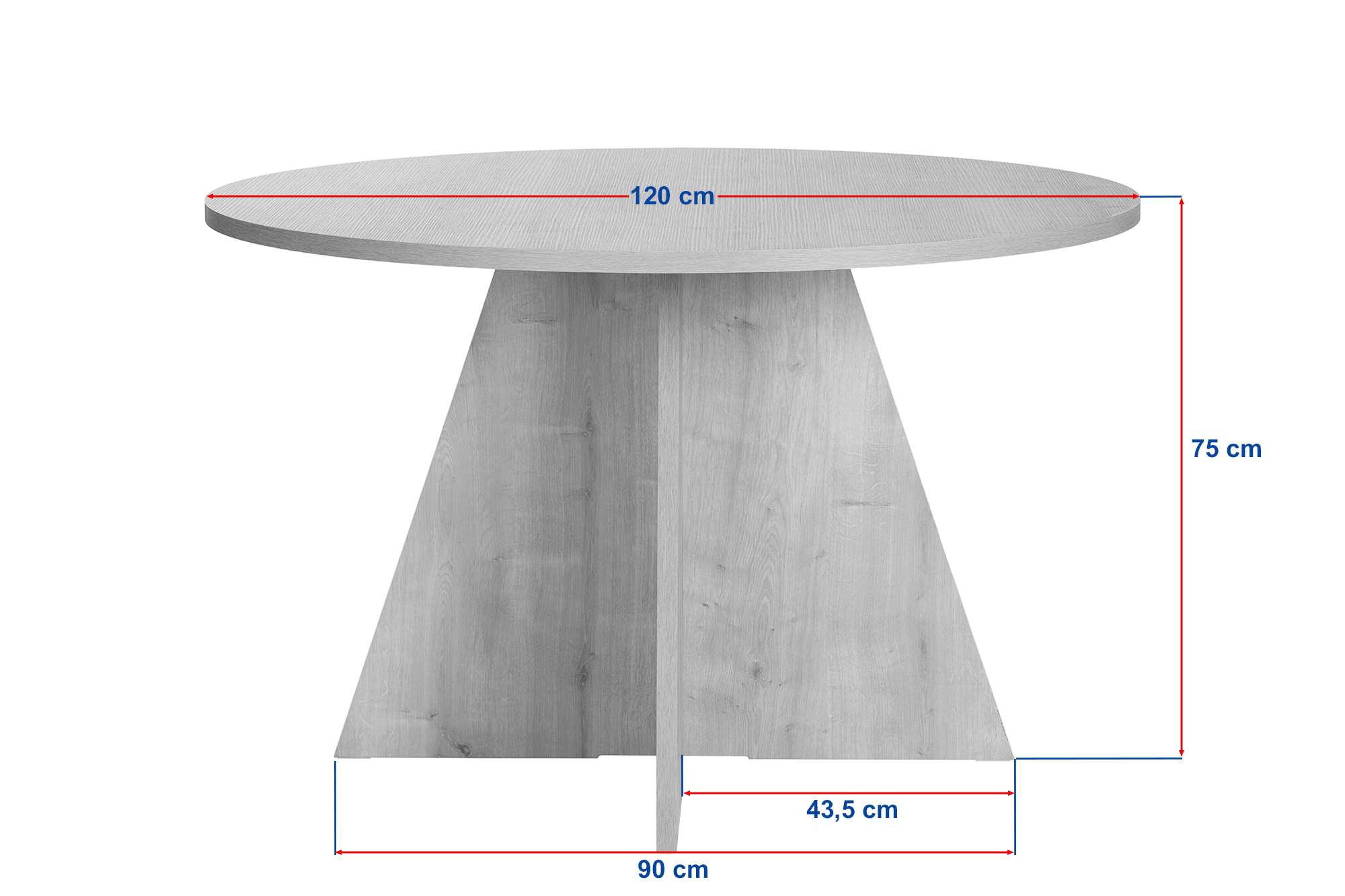 Mesa de Jantar Quadrada 120x120cm em Madeira Preta - Revestimento Melamínico Resistente