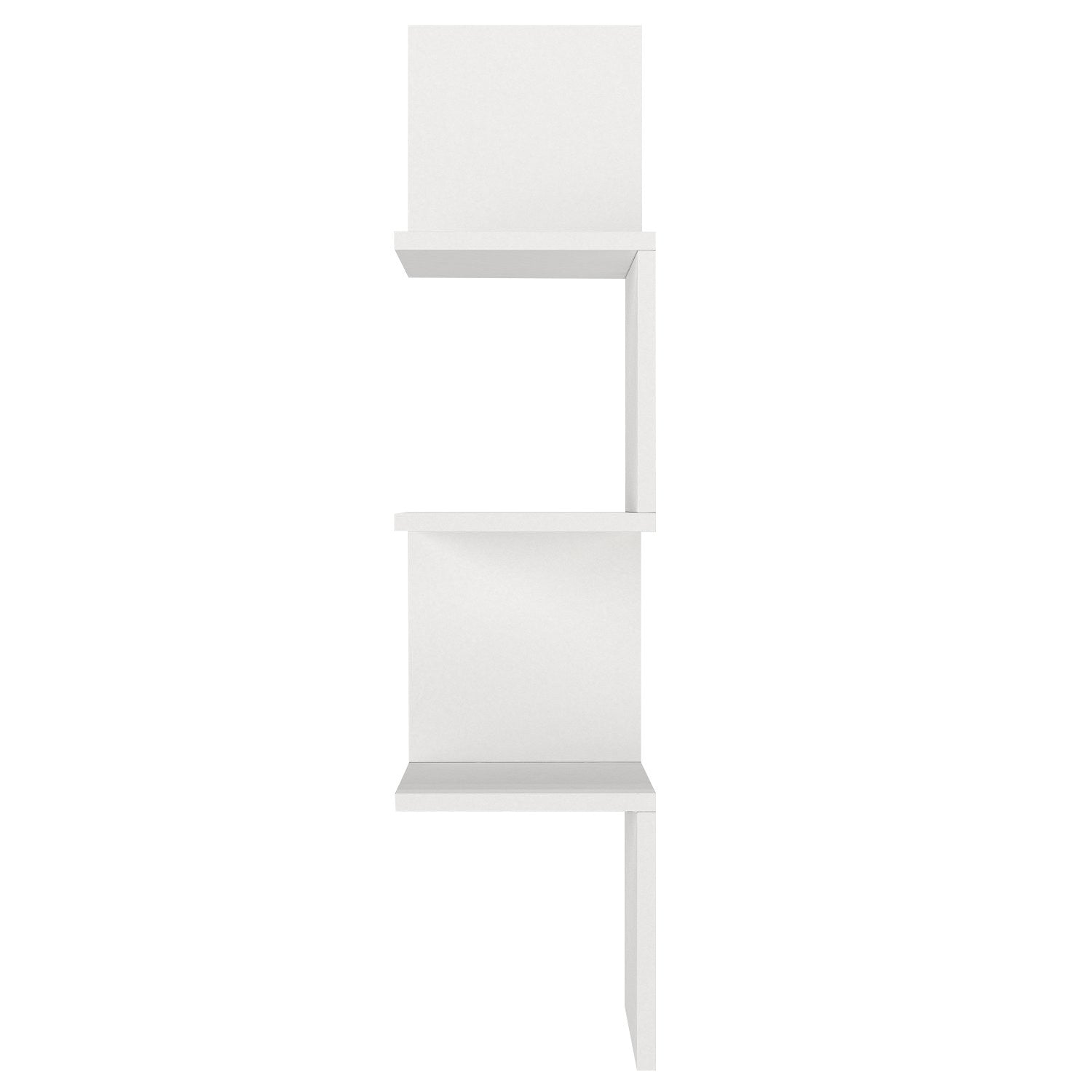 Prateleira de Parede Escandinava, Branca, 25 x 105,4 x 25 cm | Painel de Partículas 100% Revestido em Melamina, 18 mm de Espessura | Solução de Armazenamento Elegante e Funcional para Qualquer Ambiente
