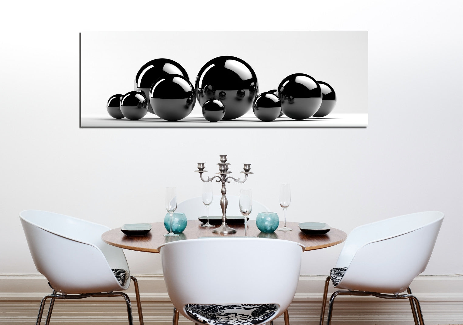 Pintura decorativa em tela – 30 x 80 cm – madeira – tela