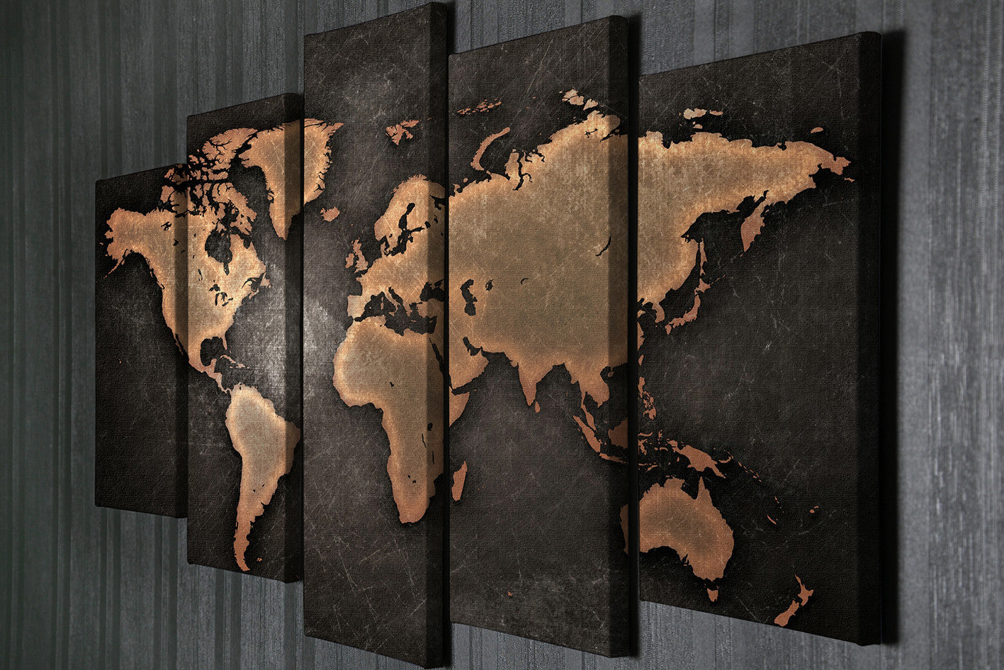 Conjunto de pinturas decorativas em tela – 105 x 70 cm – 100% tela – 100% moldura de madeira (3 cm)