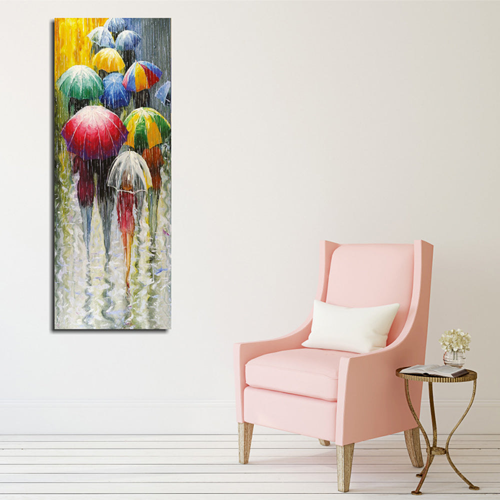 Pintura decorativa em tela – 30 x 80 cm – 100% tela – moldura 100% madeira