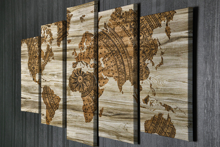 Pintura decorativa em tela – 105 x 70 cm – 100% tela – 100% madeira