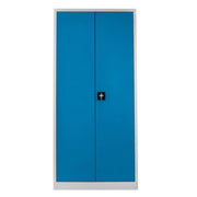 Armário de Armazenamento em Aço – 92cm x 198cm x 40cm – Cinza e Azul