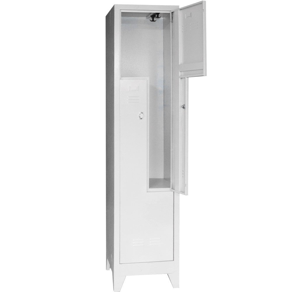 Armário de Armazenamento – 41 cm x 185 cm x 40 cm – Cinza Claro – Aço