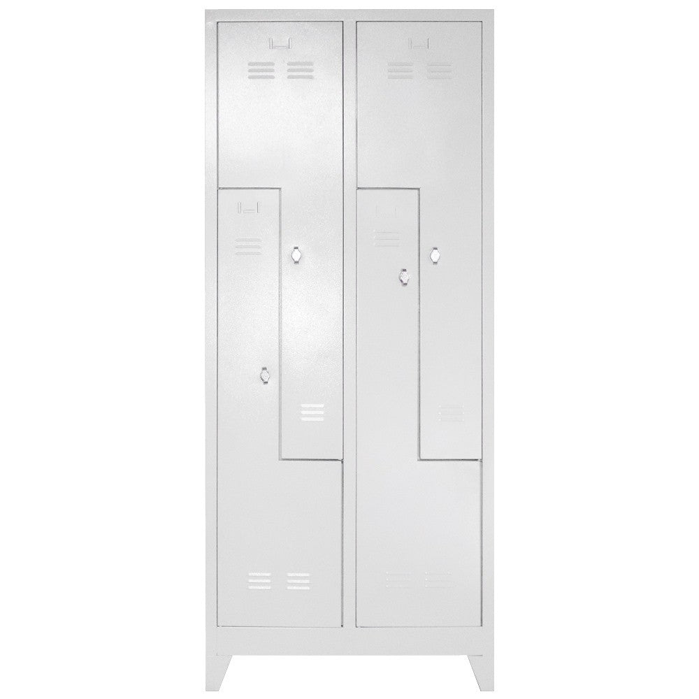 Armário de Armazenamento com Locker – 79cm x 185cm x 40cm – Cinza Claro – Aço