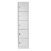 Armário de Armazenamento com Locker – 41 cm x 170 cm x 40 cm – Cinza Claro – Aço