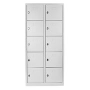 Armário de Armazenamento com Locker – 79 cm x 170 cm x 40 cm – Cinza Claro – Aço