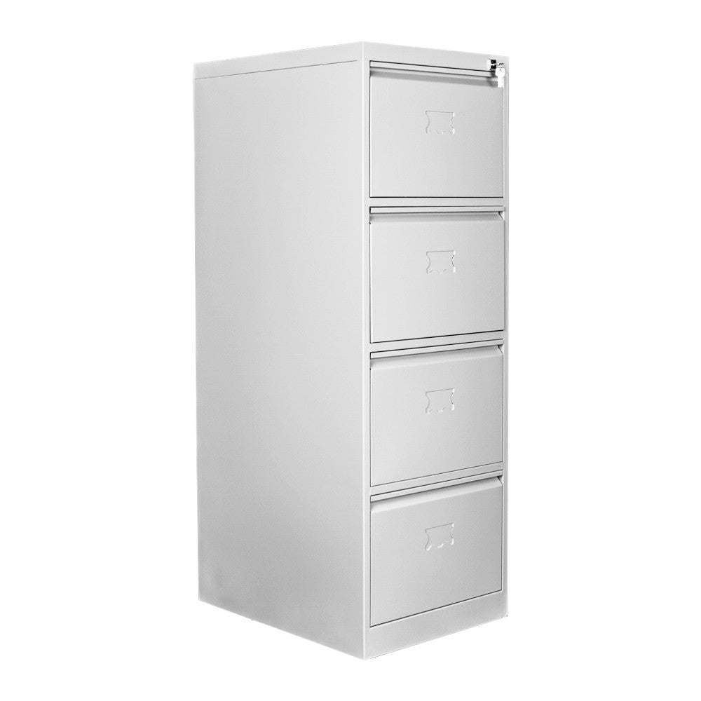 Armário de Armazenamento com Locker – 47 cm largura, 133 cm altura, 62 cm profundidade – Cinza claro – Aço