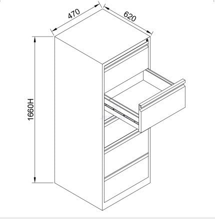 Armário de Armazenamento – 47cm x 166cm x 62cm – Cinza Claro – Aço