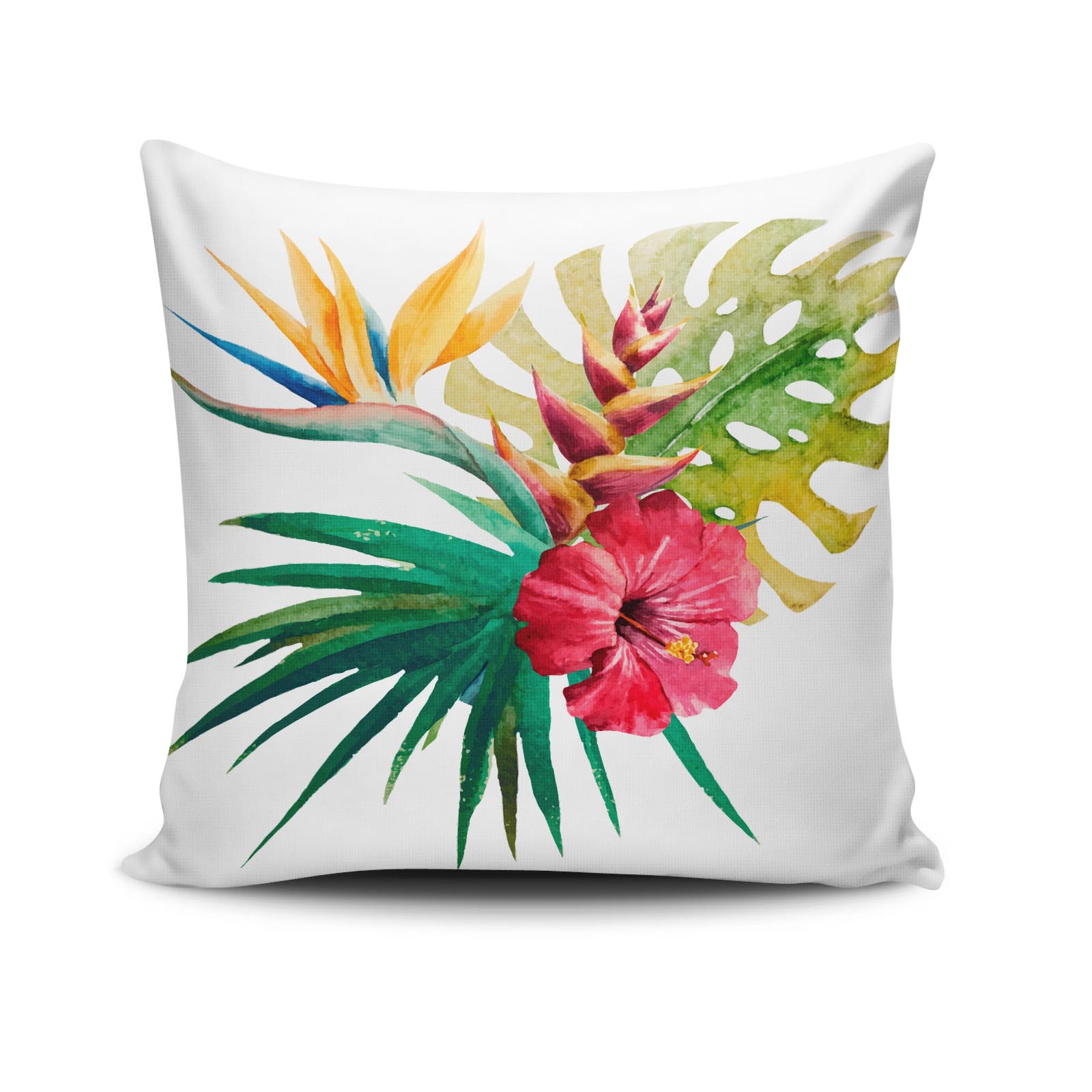 Capa de almofada – 43 x 43 cm – Multicolorido – 50% algodão, 50% poliéster