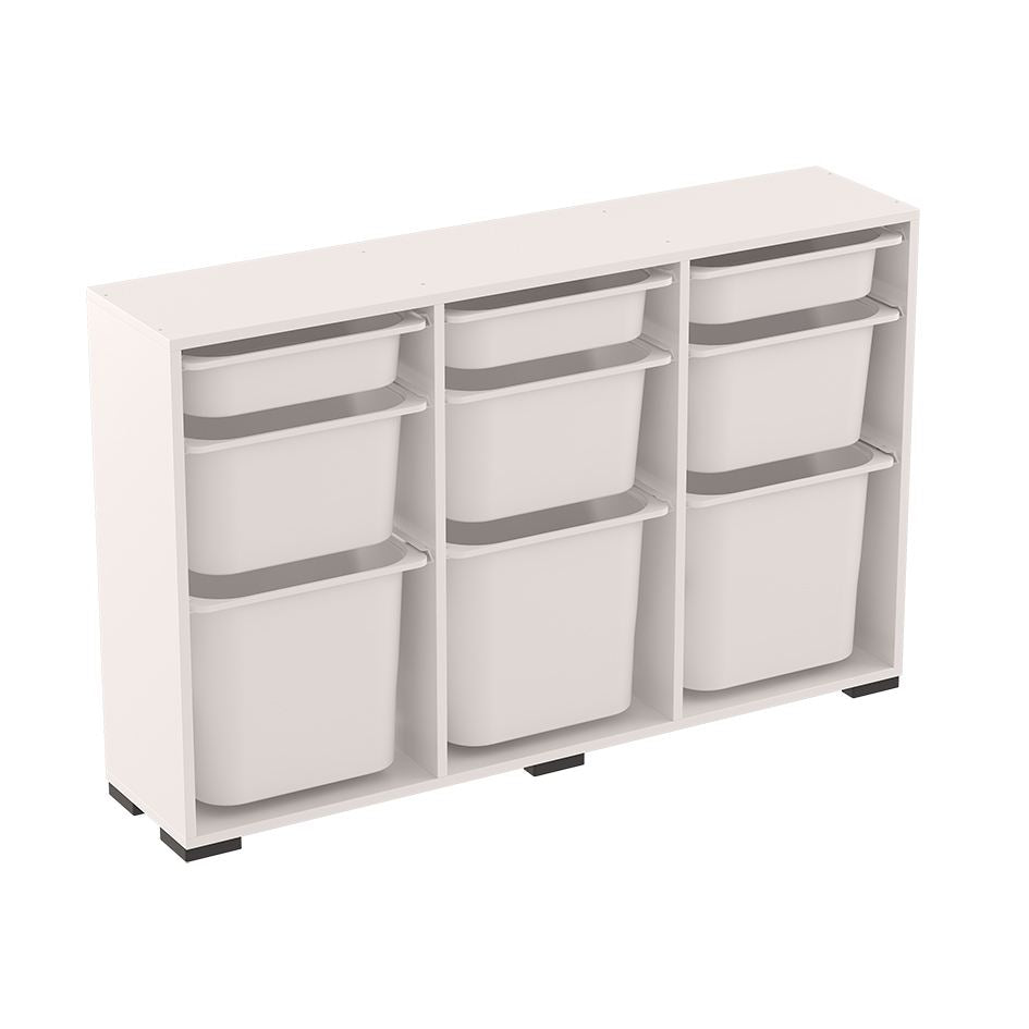 Armário Multiuso – 134 cm x 84 cm x 30 cm – Branco – MDF