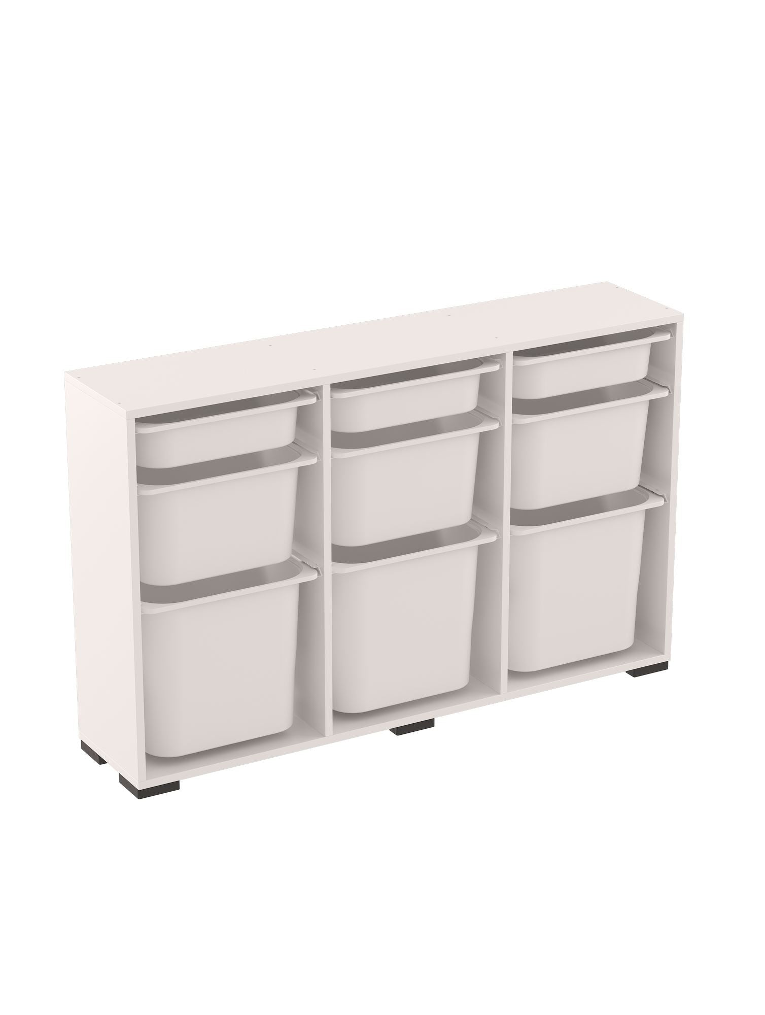 Armário Multiuso – 134 cm x 84 cm x 30 cm – Branco – MDF