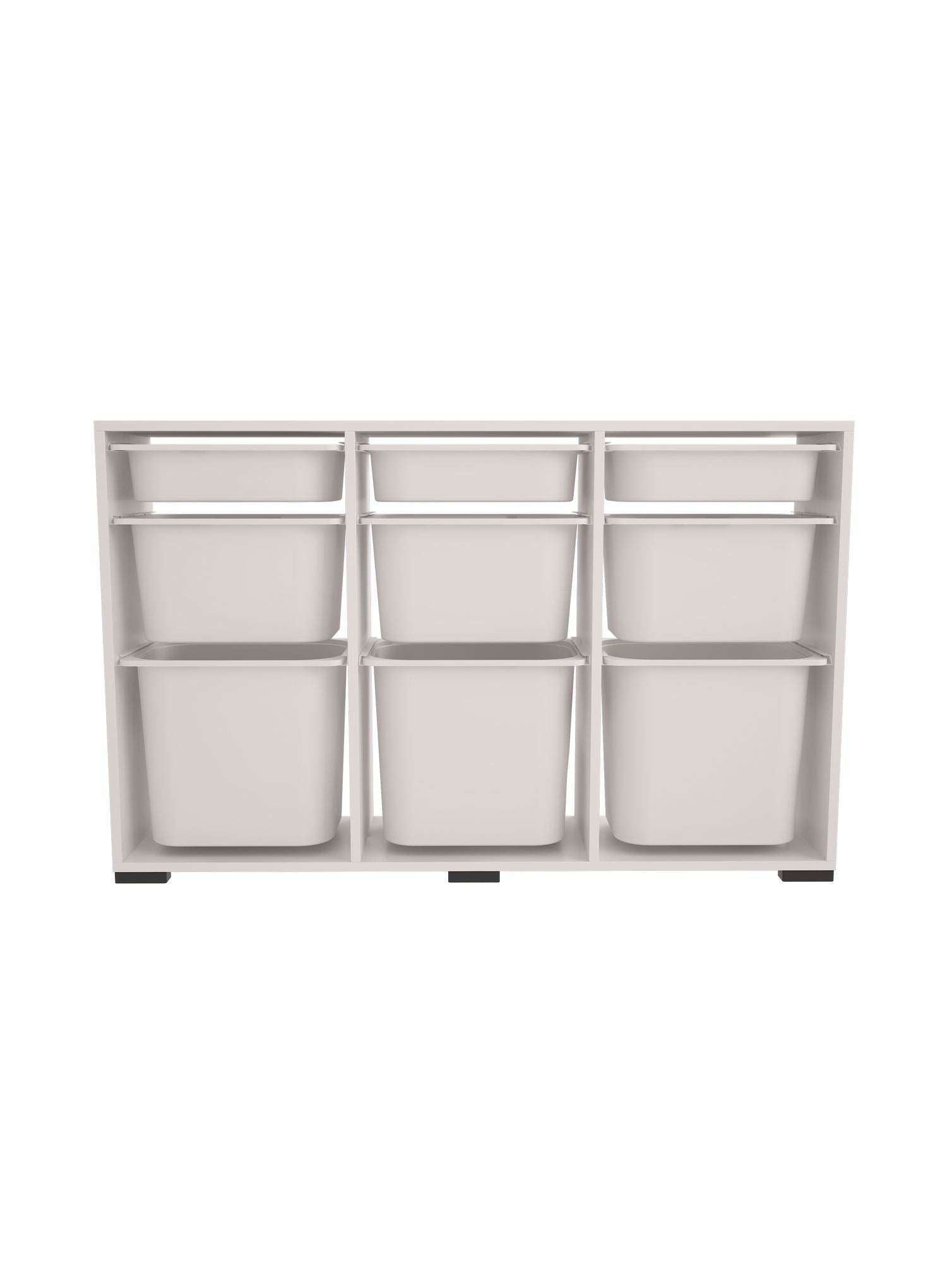 Armário Multiuso – 134 cm x 84 cm x 30 cm – Branco – MDF