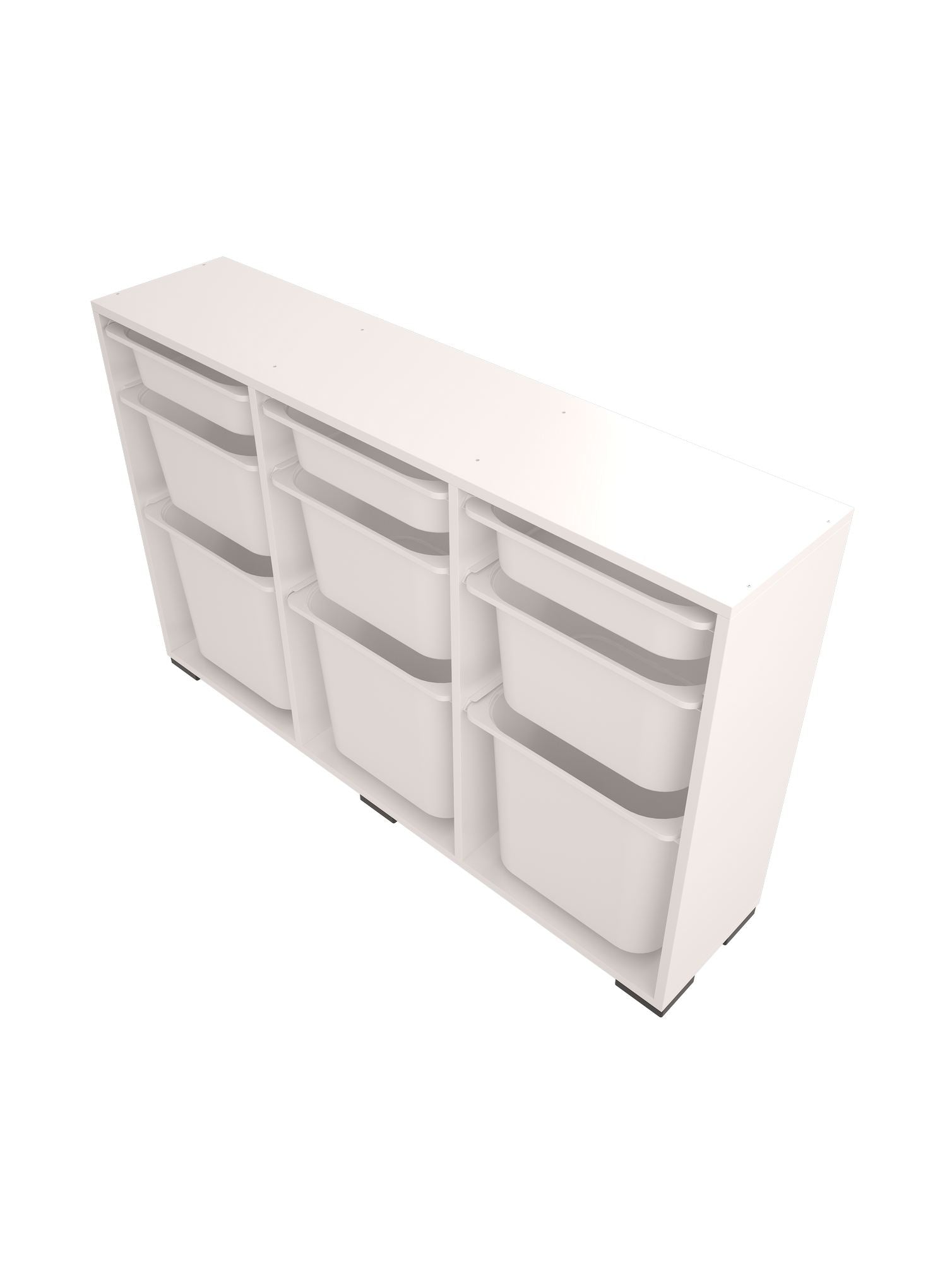Armário Multiuso – 134 cm x 84 cm x 30 cm – Branco – MDF