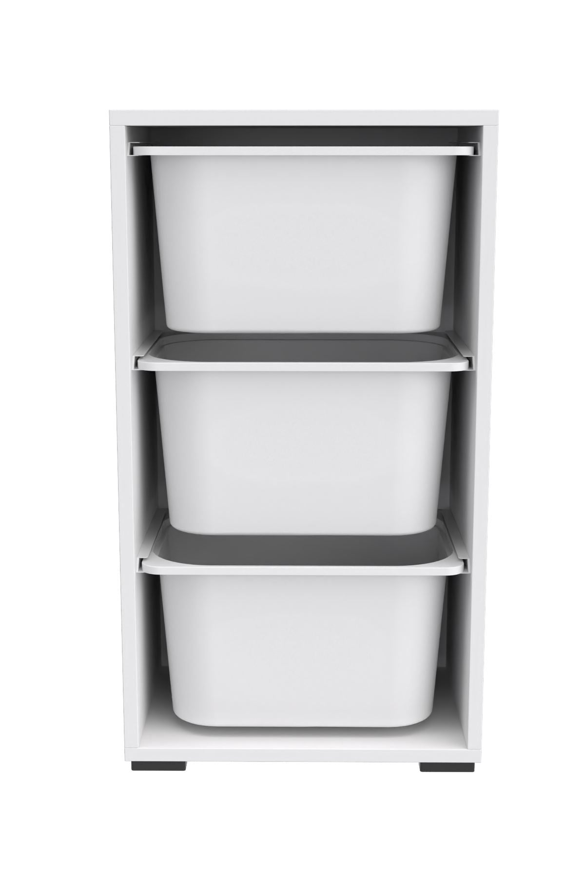 Armário Multiuso – 45cm x 90cm x 30cm – Branco – MDF