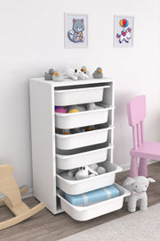 Armário Multiuso – 45,5 cm x 83 cm x 30 cm – Branco – MDF