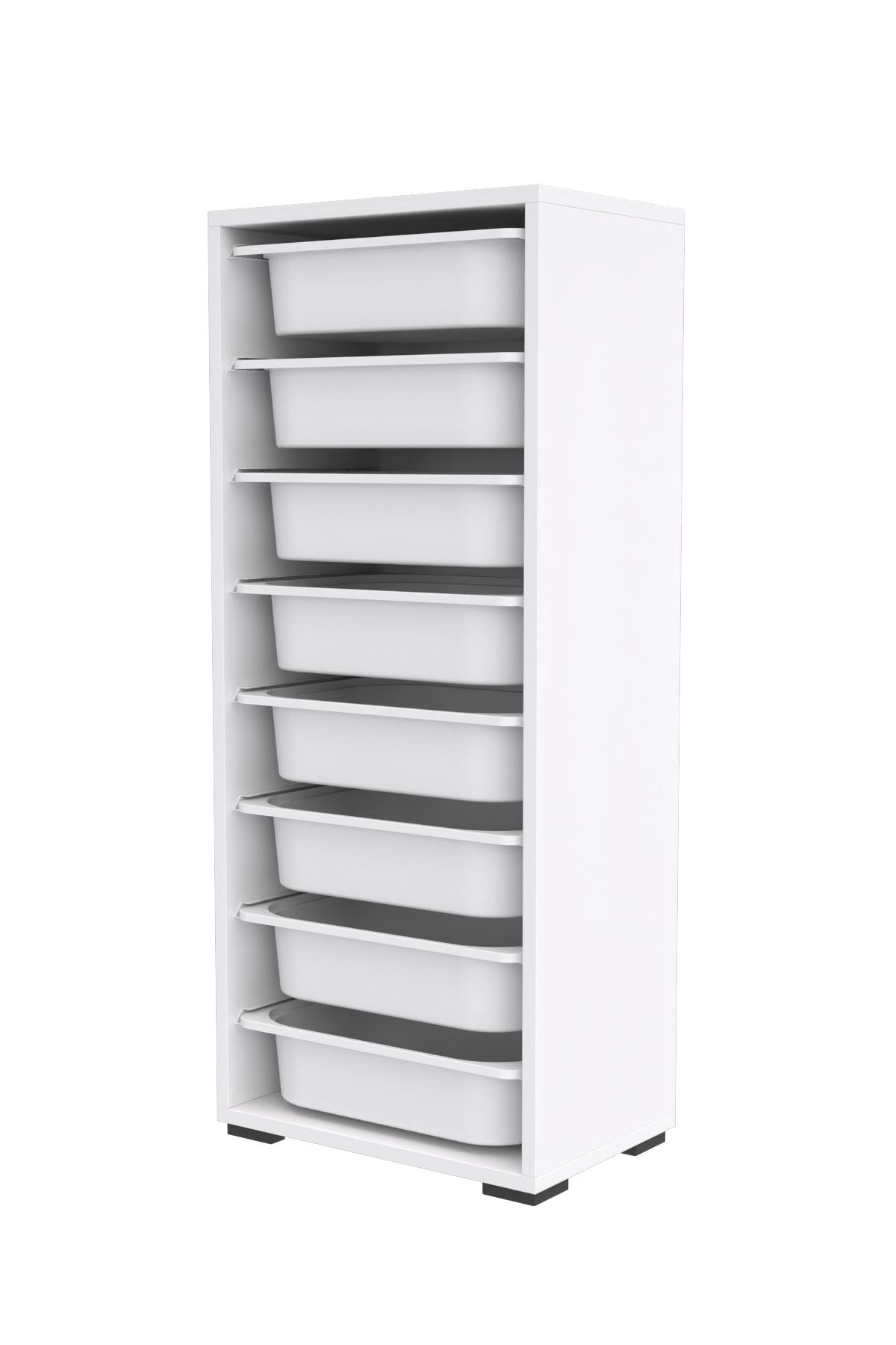 Armário Multiuso – 45,5cm x 109cm x 30cm – Branco – Painel de partículas revestido em melamina