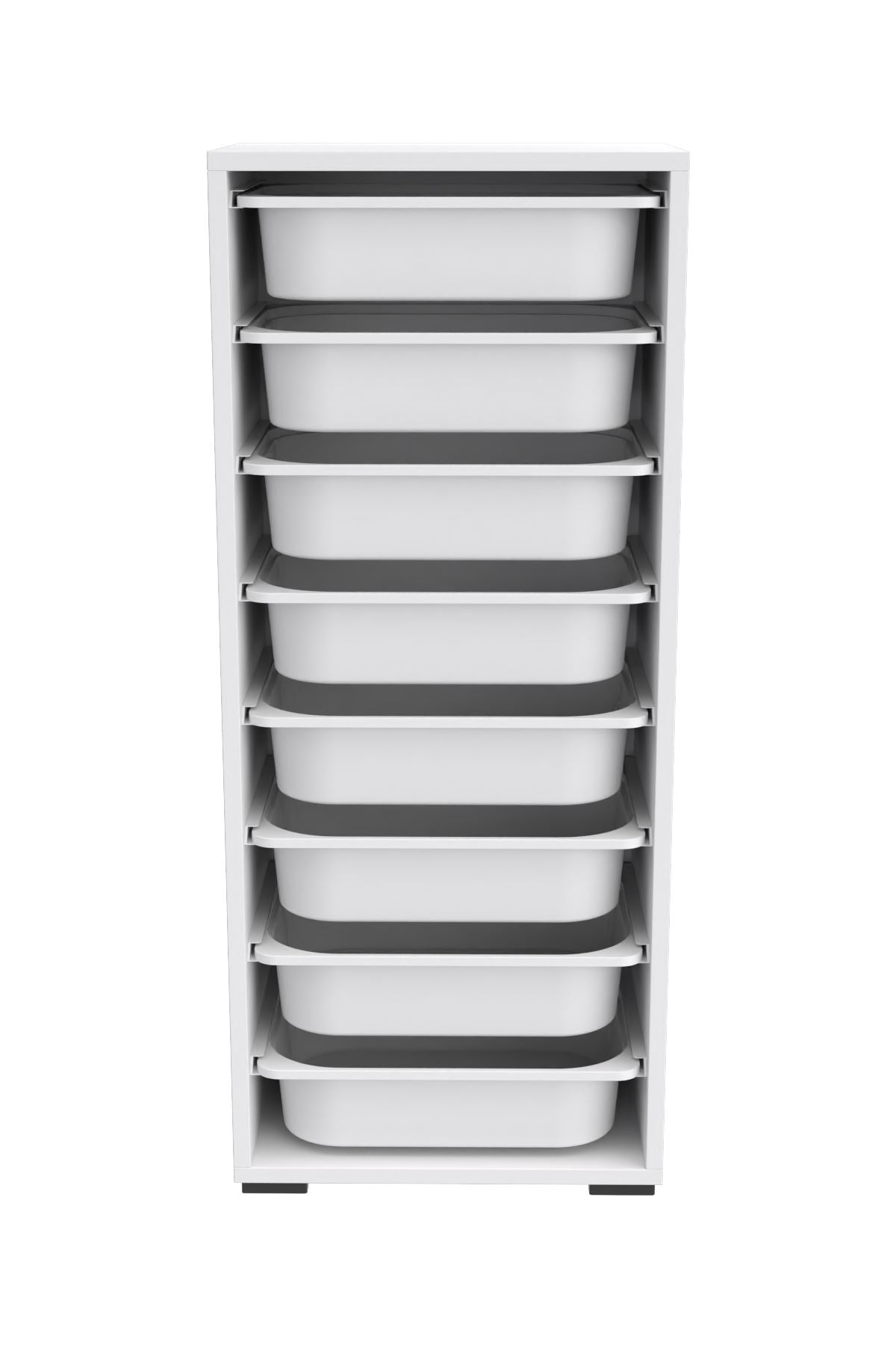 Armário Multiuso – 45,5cm x 109cm x 30cm – Branco – Painel de partículas revestido em melamina