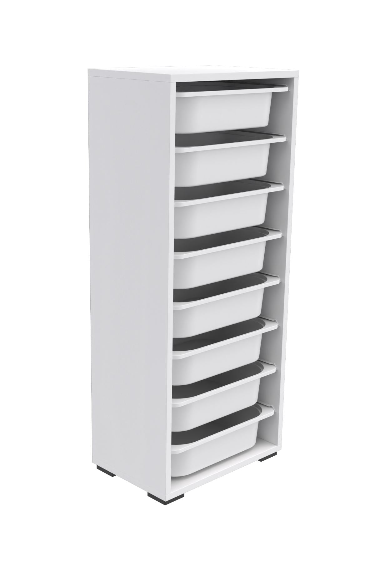 Armário Multiuso – 45,5cm x 109cm x 30cm – Branco – Painel de partículas revestido em melamina