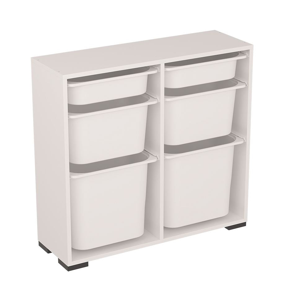 Armário Multiuso – 90cm x 84cm x 30cm – Branco – MDF revestido de melamina