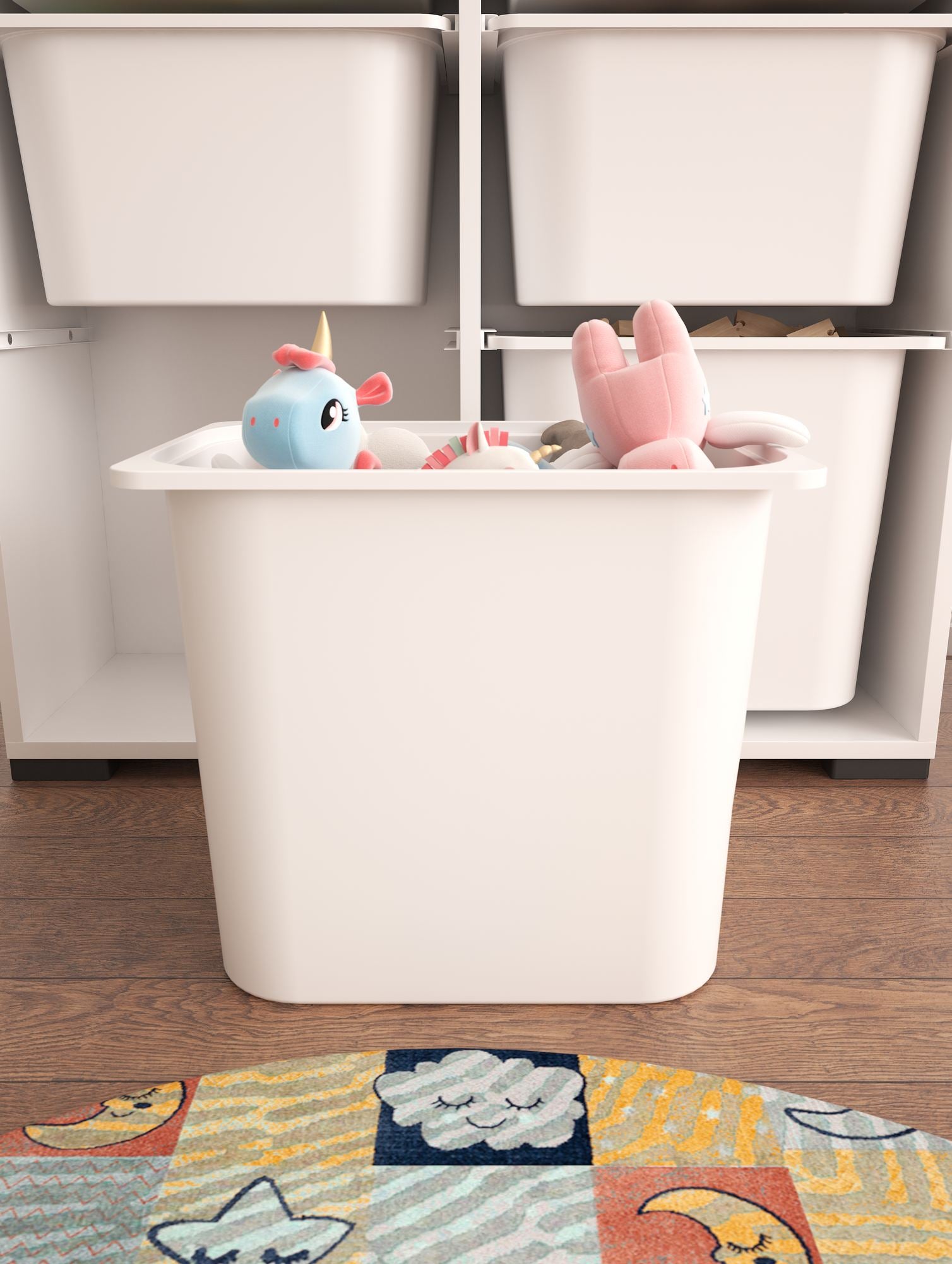 Armário Multiuso – 90cm x 84cm x 30cm – Branco – MDF revestido de melamina