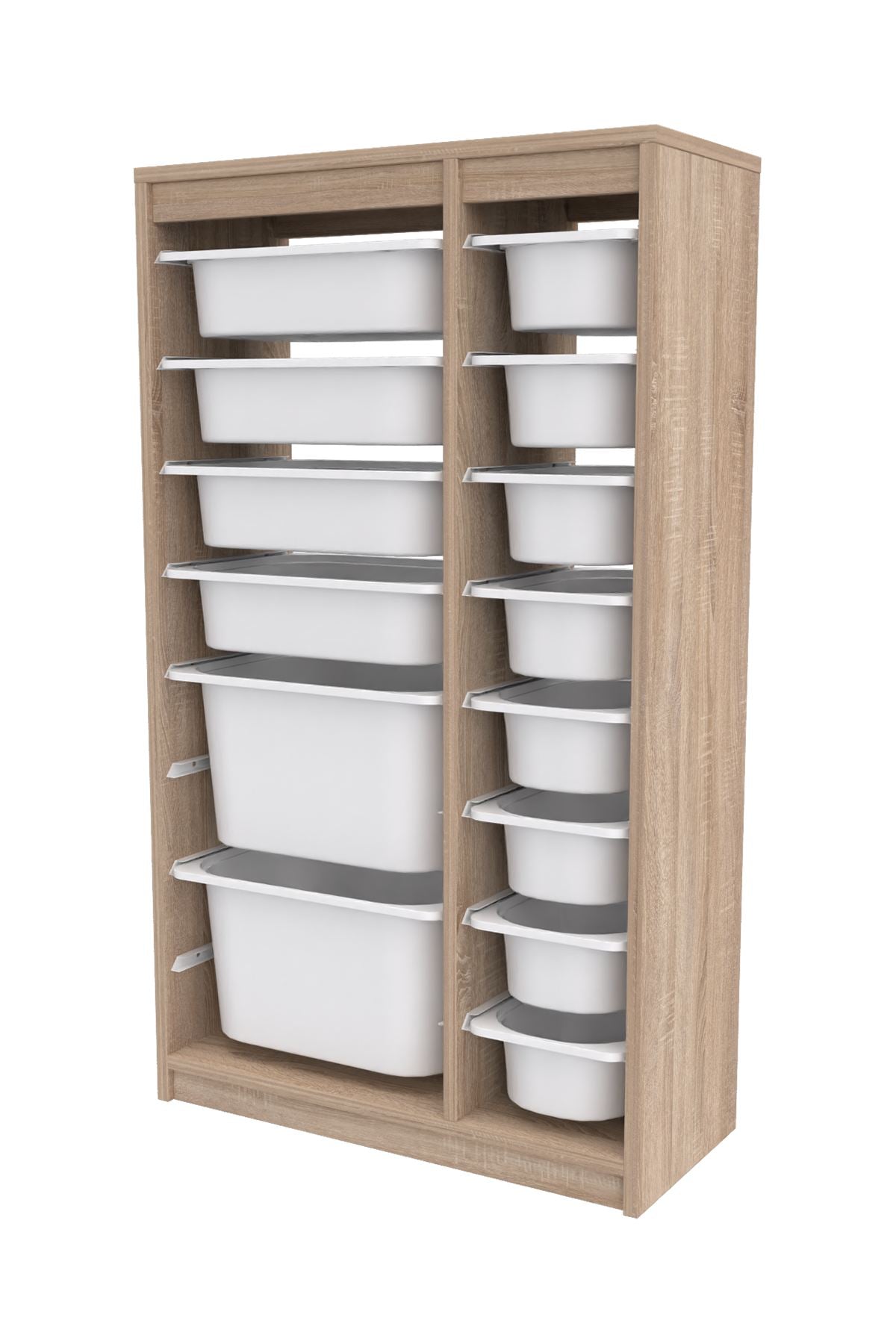 Armário Multiuso – 69 cm x 112,2 cm x 29,6 cm – Branco Sonomo – MDF