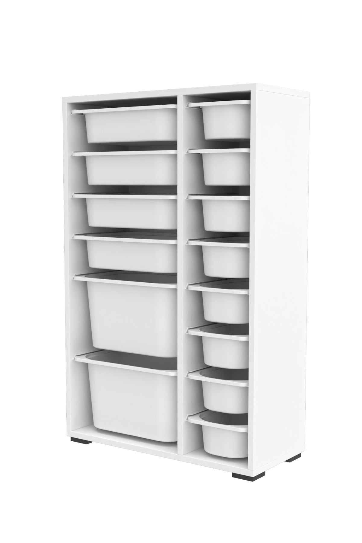 Armário Multiuso – 69,5cm x 109cm x 30cm – Branco – Painel de Partículas Revestido de Melamina