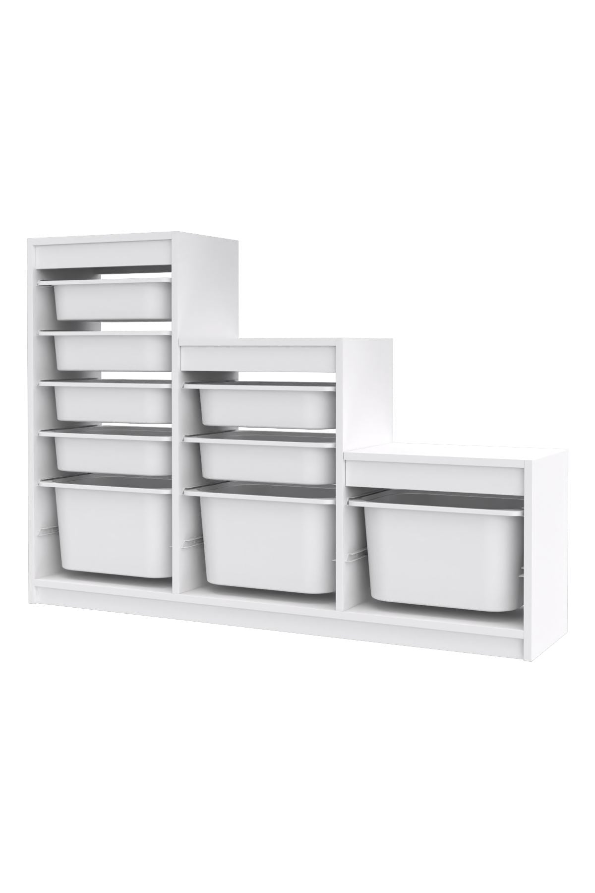 Armário Multiuso – 132cm x 93cm x 30cm – Branco – MDF